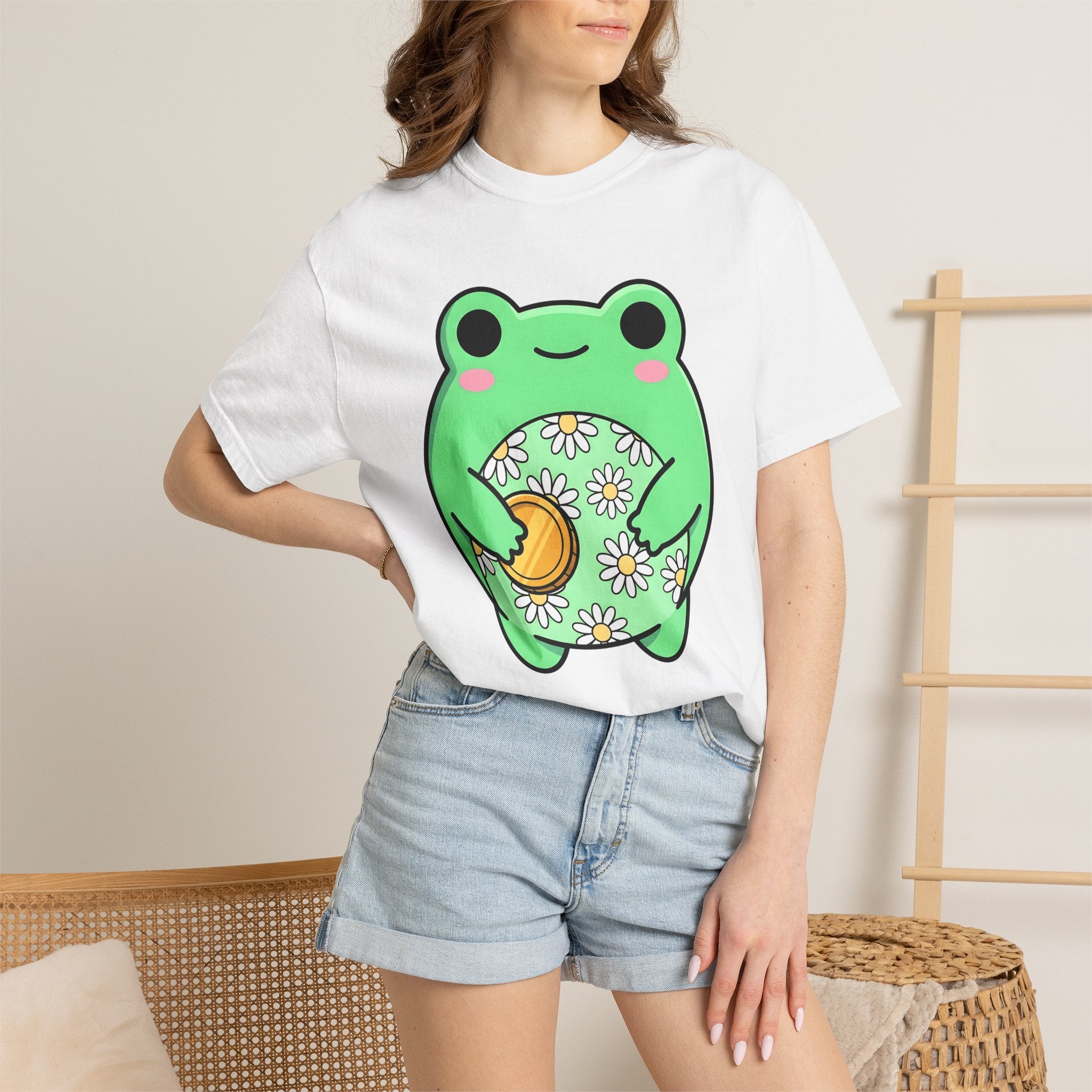 Toad Coin Shirt St Patrick's Day Nature Gift Women Sweet Tee Lucky Charm T-Shirt St Patricks Fan Cute Tshirt Environmental Graphic
