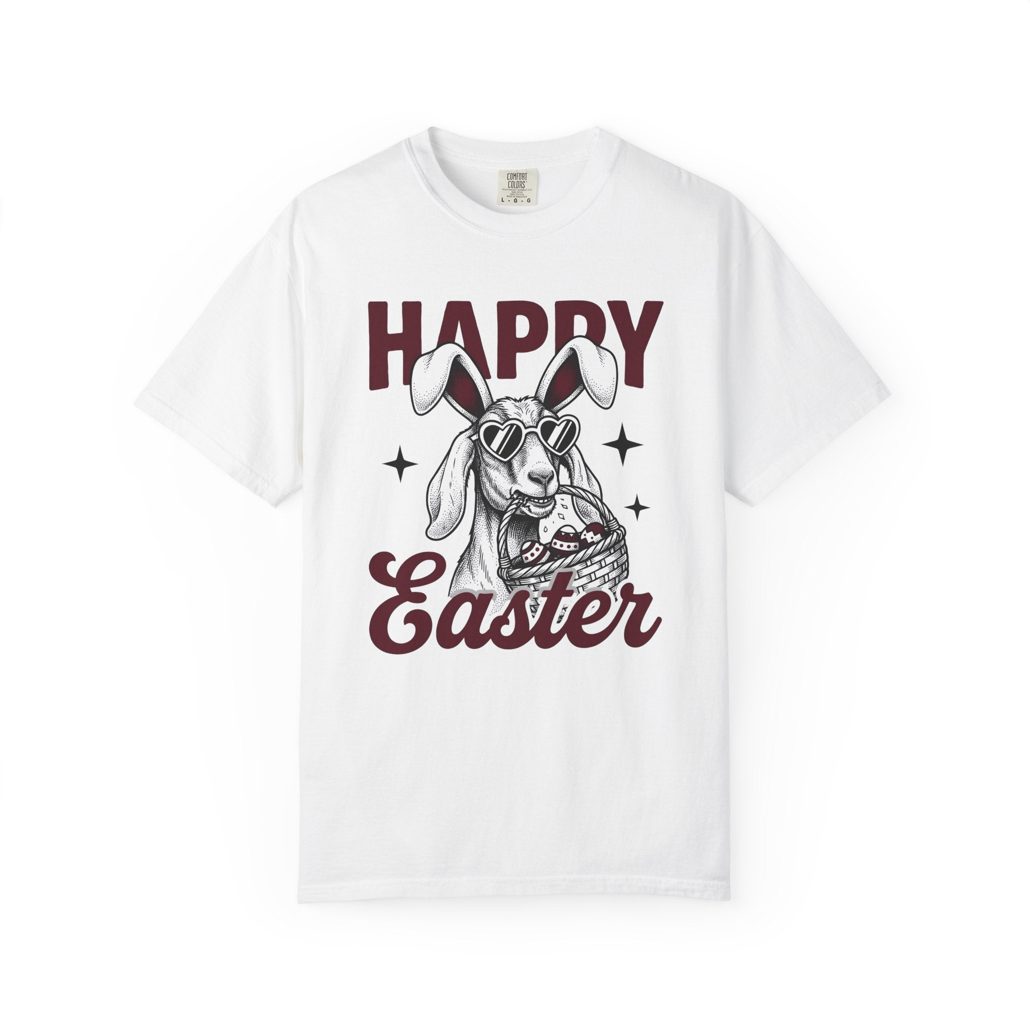 Bunny Glasses Shirt Easter Festivity Gift Women Cartoon Tee Specs T-Shirt Easter Fan Comic Tshirt Celebration Graphic Line Art Egg Container