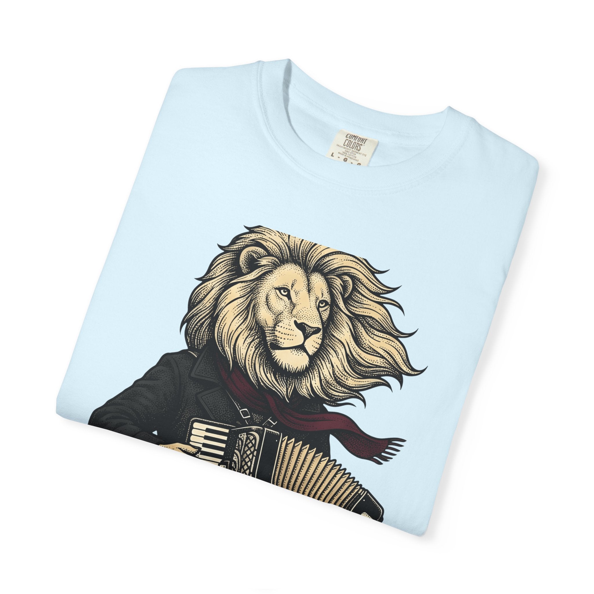 Lion Entertainer Shirt Animals Audio Gift Women Antique Tee Lion Tamer T-Shirt Wildlife Fan Vintage Tshirt Sound Graphic Cartoon Button