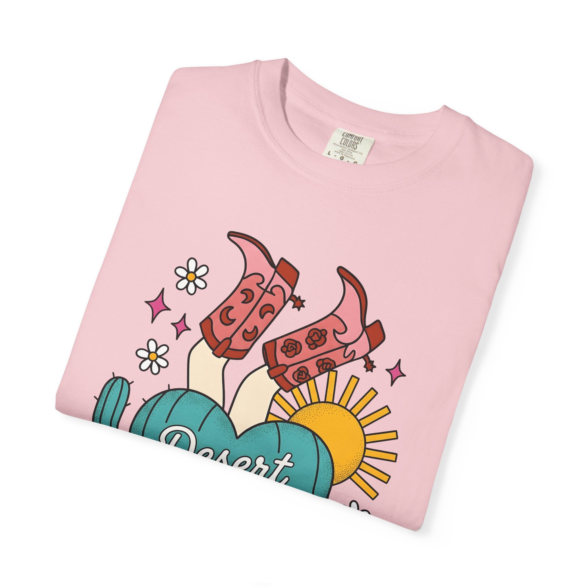 Cowboy Shoes Shirt Cowgirl Country Gift Women Sketch Tee Boots T-Shirt Rodeo Fan Cowboy Graphic Tshirt Doodle Prickly Pear Tshirt