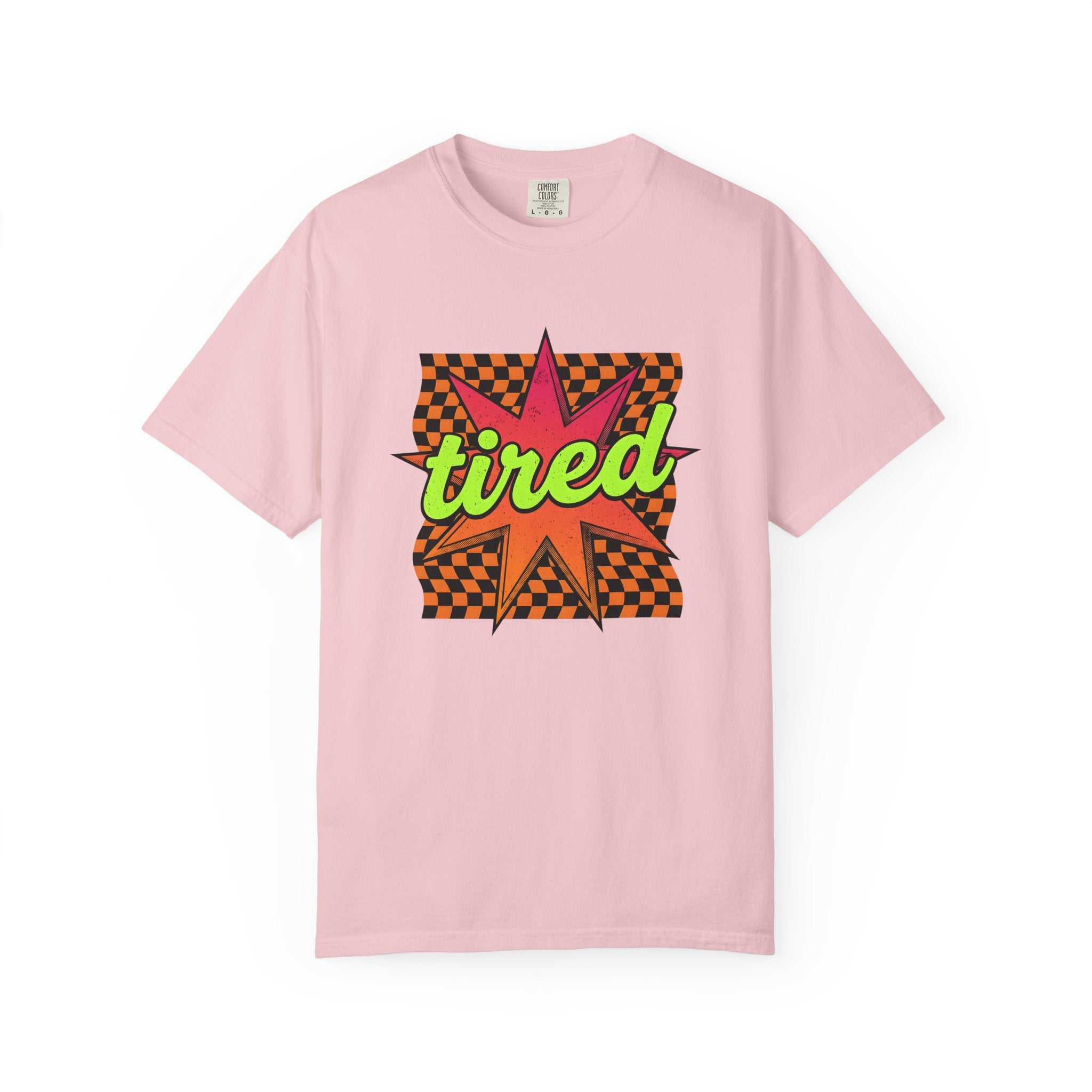 Comic Pop Starburst Shirt Moms Humor Gift Women Retro Tee Explosion T-Shirt Mother Fan Vintage Tshirt Funny Graphic Bold Checkerboard Tshirt