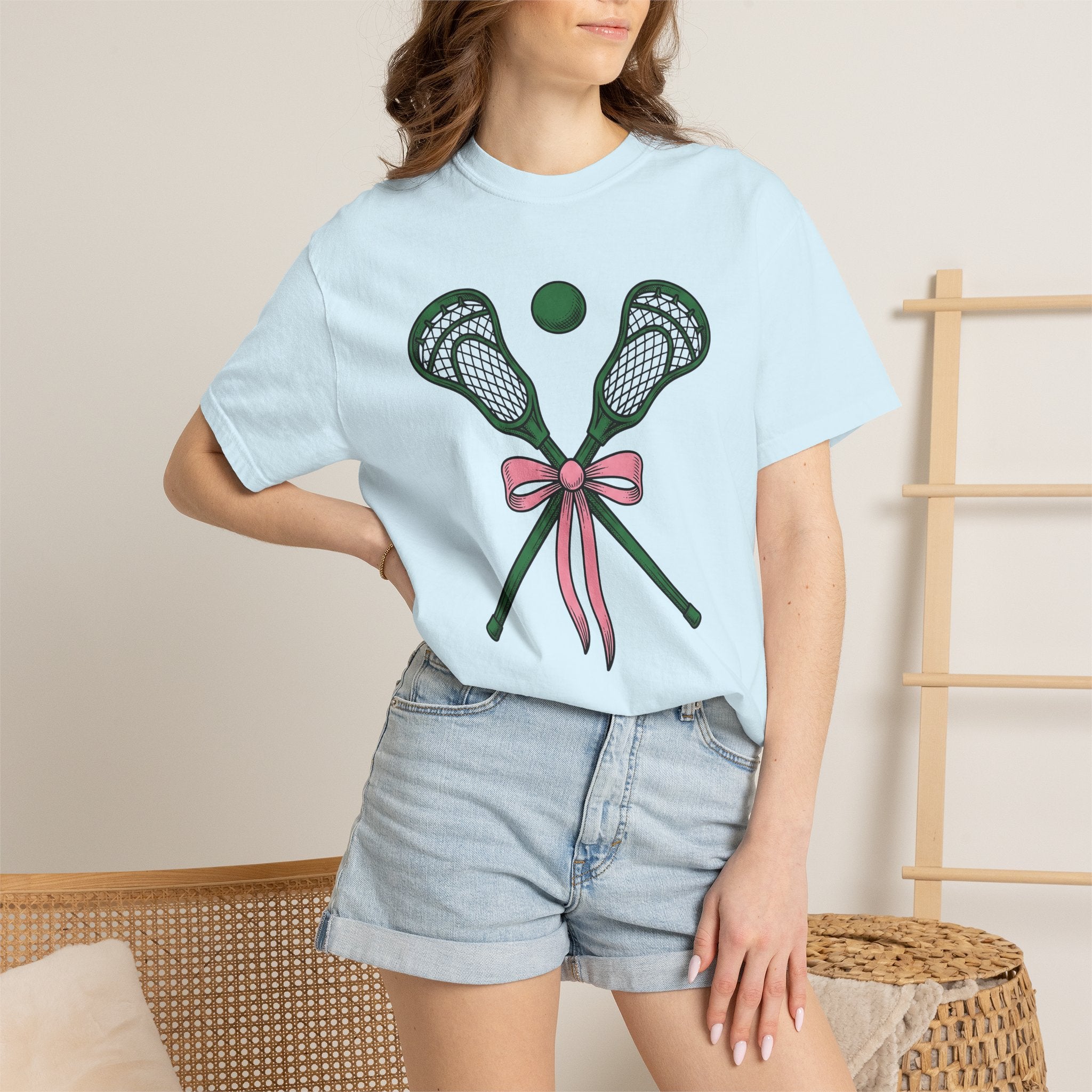 Lacrosse Sticks Shirt Lacrosse Sports Gift Women Line Art Tee Lacrosse Sticks T-Shirt Lacrosse Fan Linework Tshirt Athletic Graphic Hand