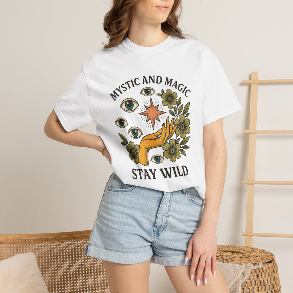 Hand Eye Bloom Shirt Boho Chic Wellness Gift Women Rustic Tee Flower T-Shirt Bohemian Enthusiast Country Tshirt Wellness Graphic Folk