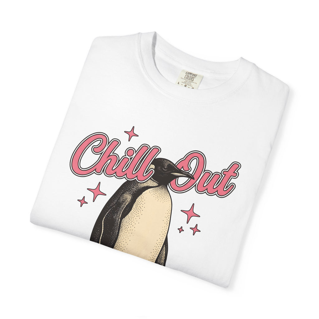 Penguin Graphic Shirt Christmas Animal Gift Women Vintage Tee Pinguin T-Shirt Xmas Fan Distressed Tshirt Wildlife Graphic Retro Stars Tshirt