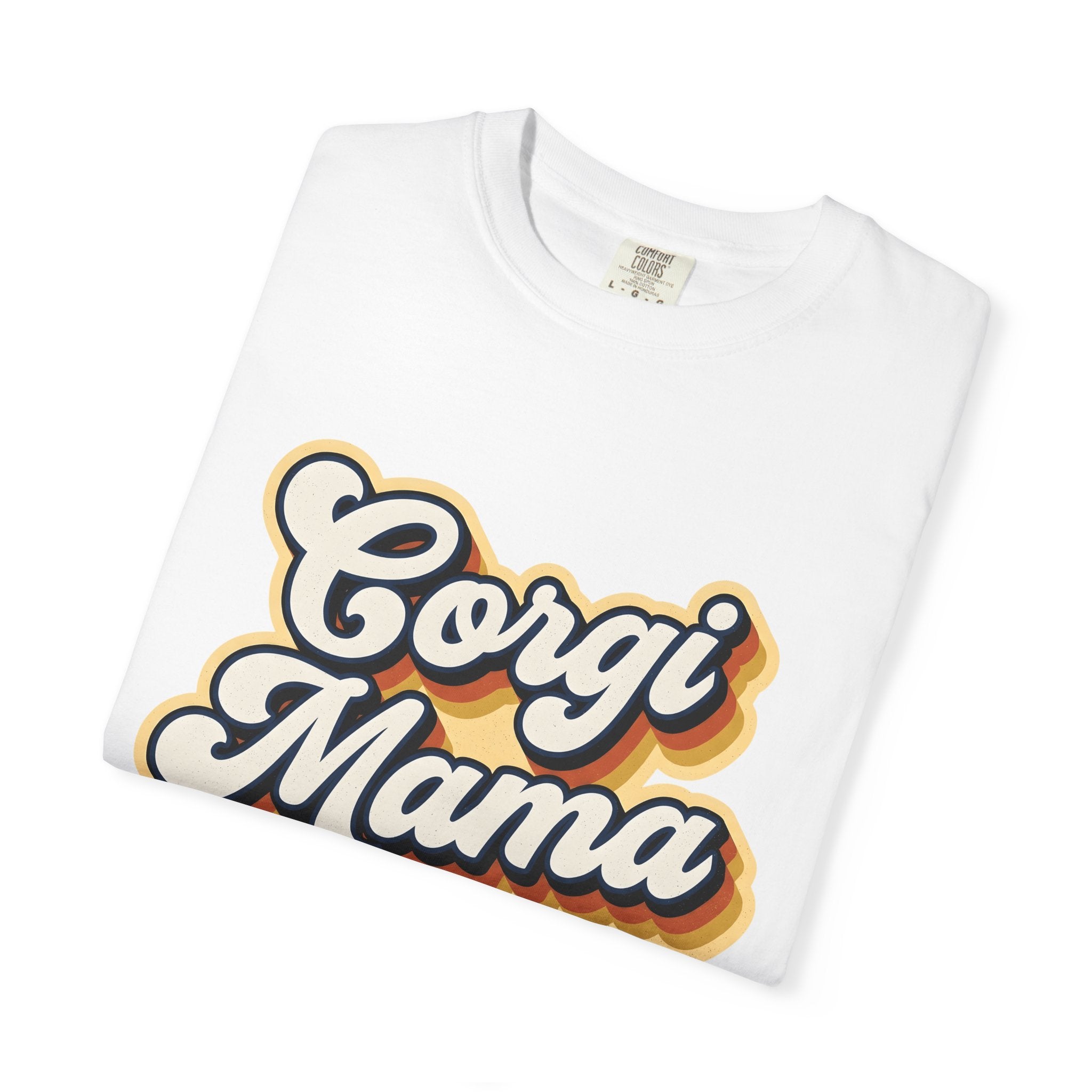 Corgi Font Shirt Dog Creatures Gift Women Old School Tee Pembroke T-Shirt Dog Fan Vintage Tshirt Beast Graphic Heritage Multiple Lines