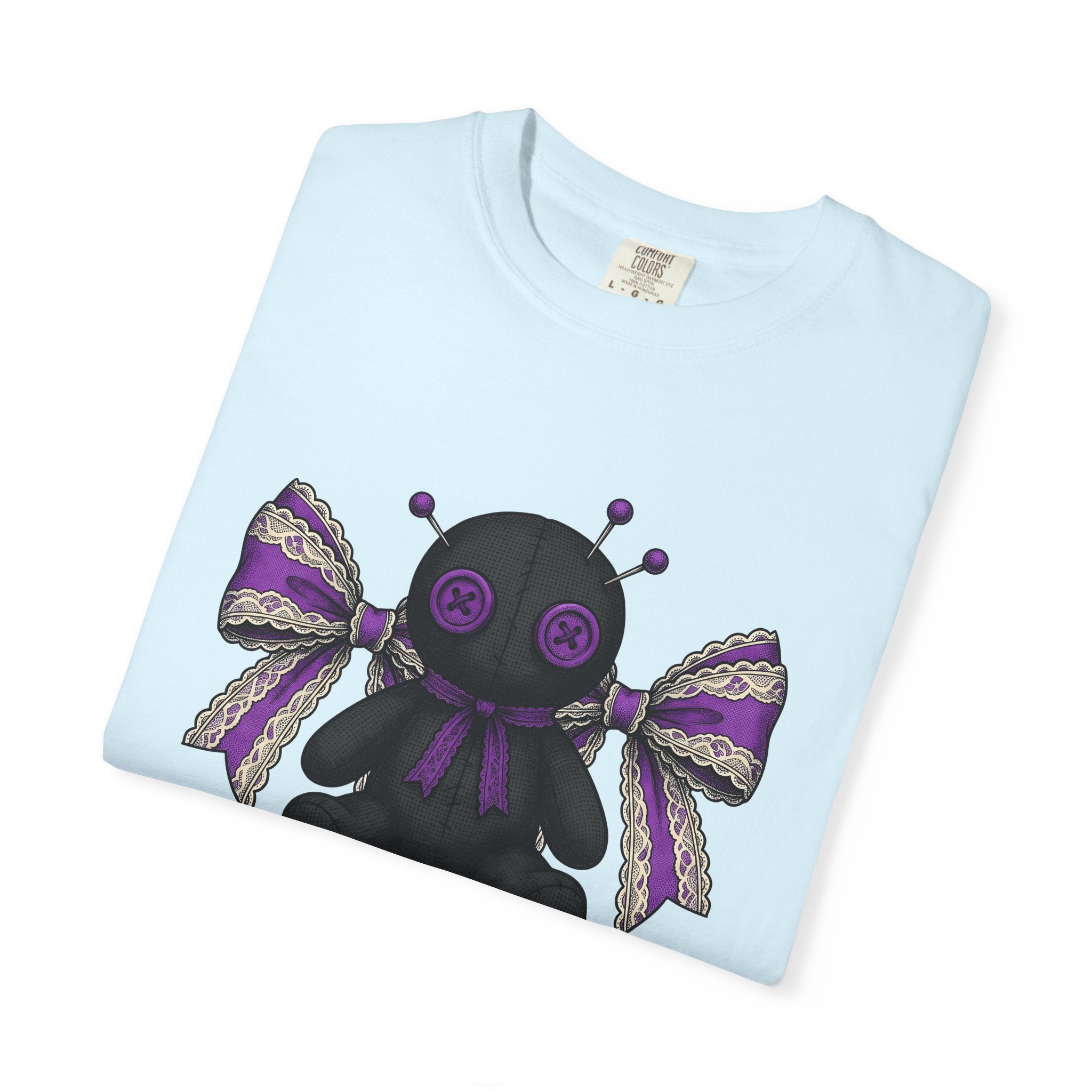Hex Doll Shirt Halloween Ghost Gift Women Spooky Tee Voodoo Doll T-Shirt Horror Fan Creepy Tshirt Specter Graphic Classic Bow Tie Tshirt