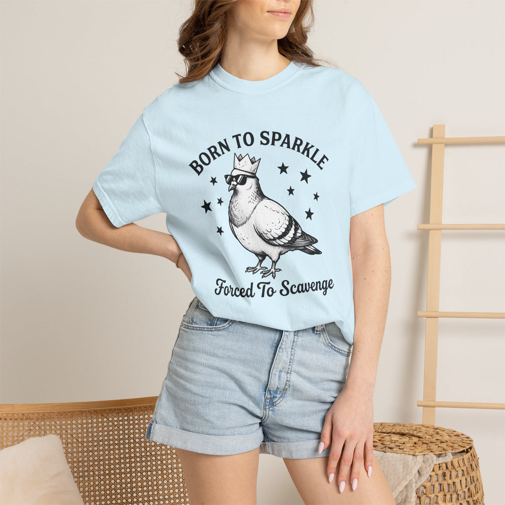 Carrier Pigeon Crown Shirt Funny Critter Gift Women Cartoon Tee Pigeon Crown T-Shirt Humor Fan Comic Tshirt Animal Graphic Old School