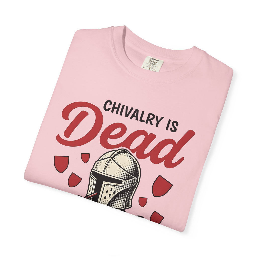 Knight Armor Shirt St. Valentine's Day Comedy Gift Women Retro Tee Armour T-Shirt Valentine Fan Vintage Tshirt Humor Graphic Hand Drawn