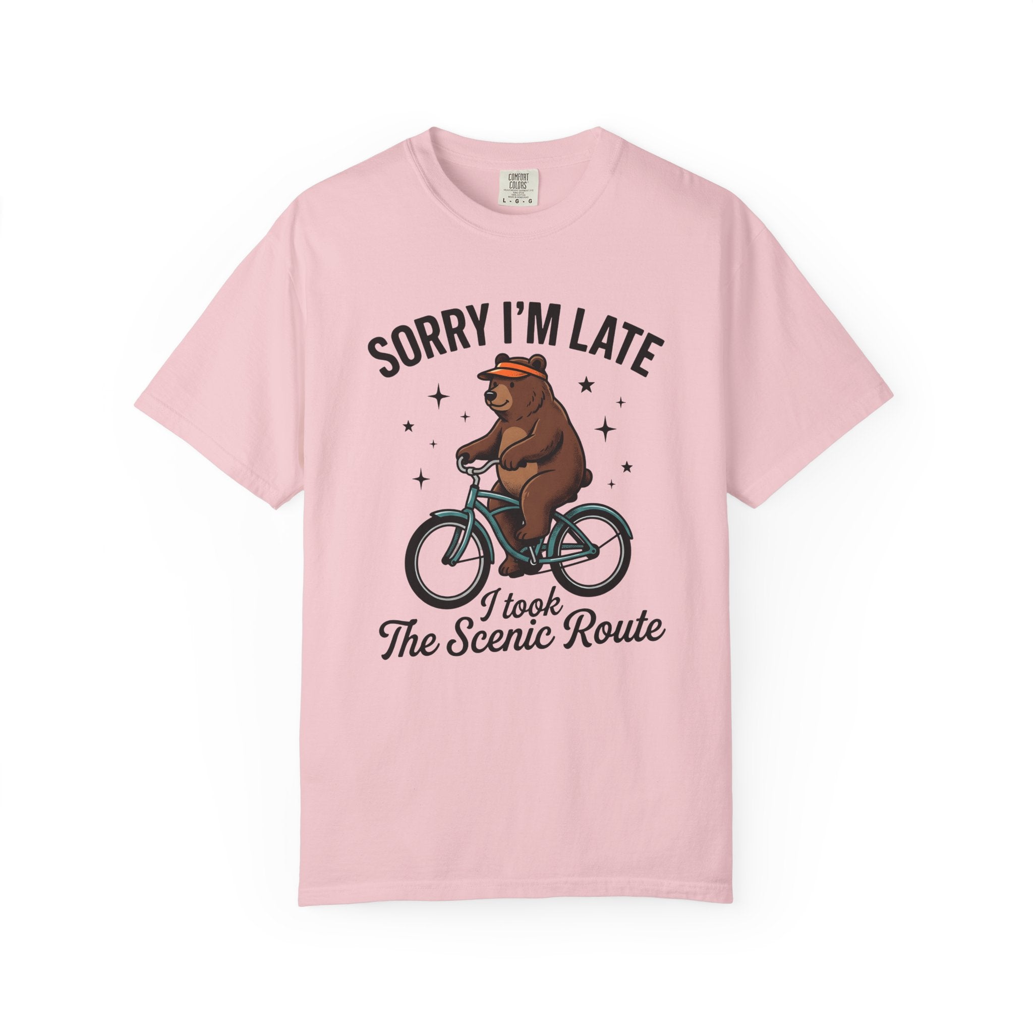 Bear Bike Shirt Funny Wildlife Gift Women Comic Tee Bear T-Shirt Humor Fan Cartoon Tshirt Wildlife Graphic Vintage Star Shapes Tshirt