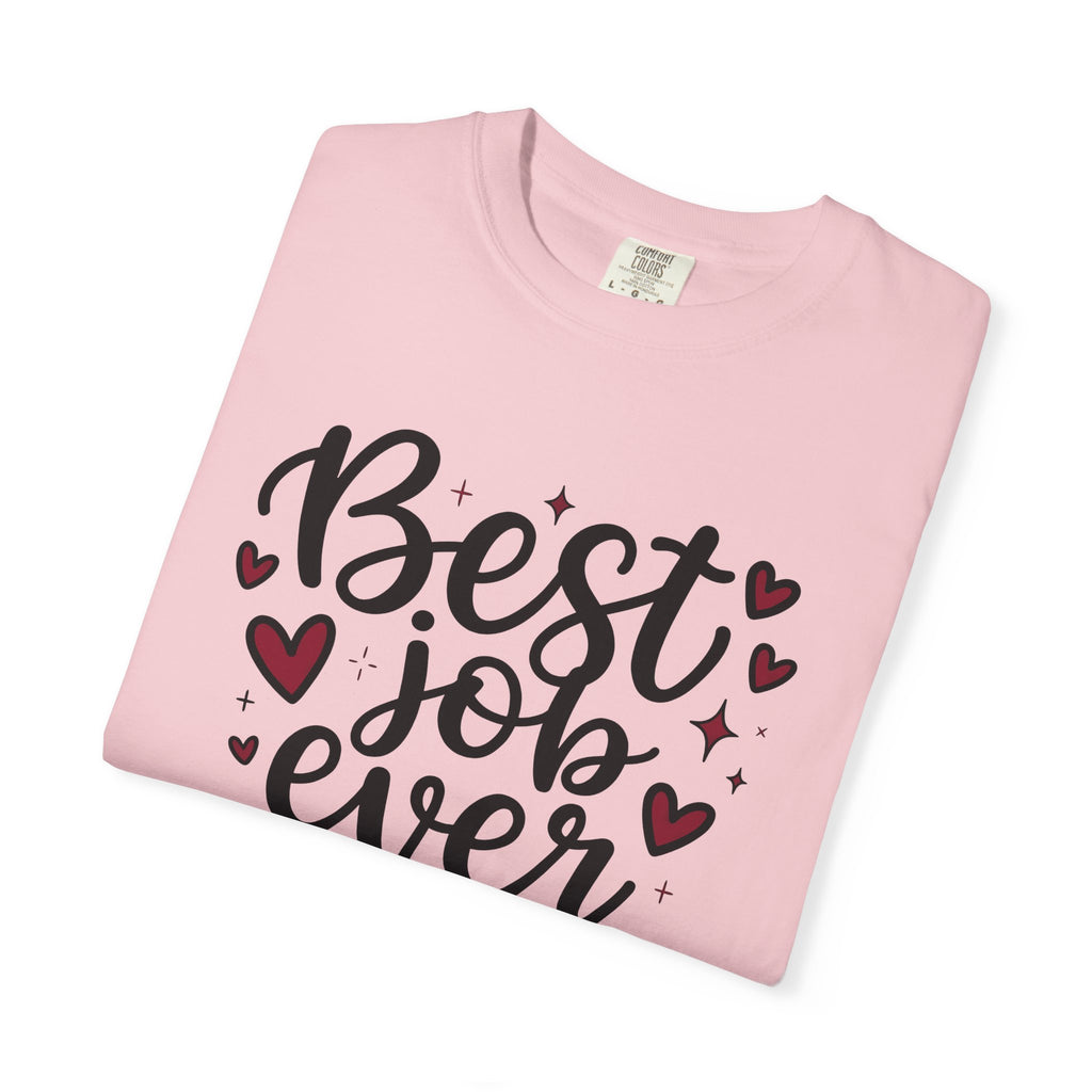 Heart Graphic Shirt Mom Family Gift Women Hand Lettered Tee Heart T-Shirt Mother Enthusiast Typography Tshirt Clan Graphic Minimalist Stars