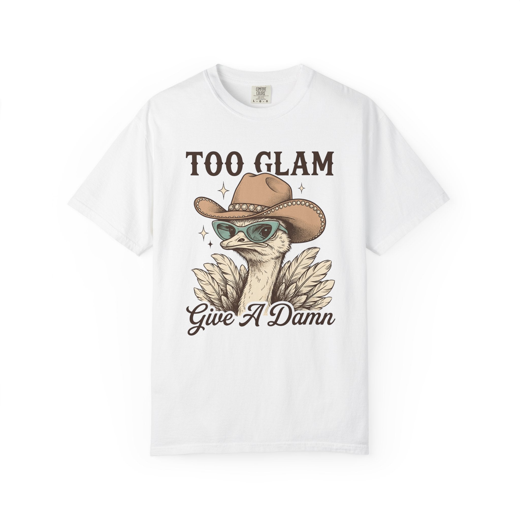 Ostrich Cowboy Hat Shirt Cowgirl Fauna Gift Women Line Art Tee Cowboy Hat T-Shirt Rodeo Fan Minimalist Tshirt Wildlife Graphic Doodle Sun