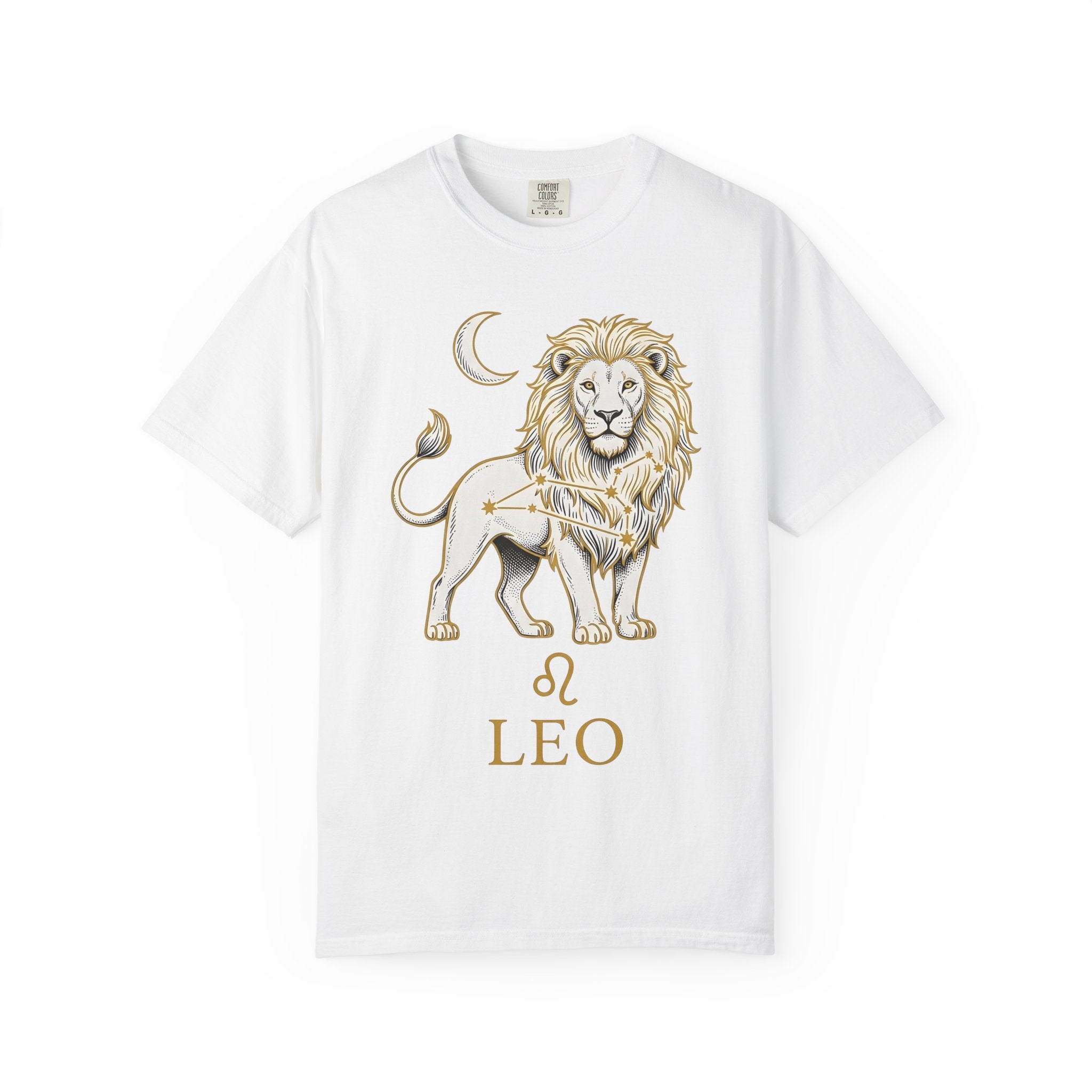 Lion Zodiac Shirt Boho Chic Astrology Gift Women Celestial Tee Leo T-Shirt Bohemian Fan Cosmic Tshirt Zodiac Graphic Vintage Moon Tshirt