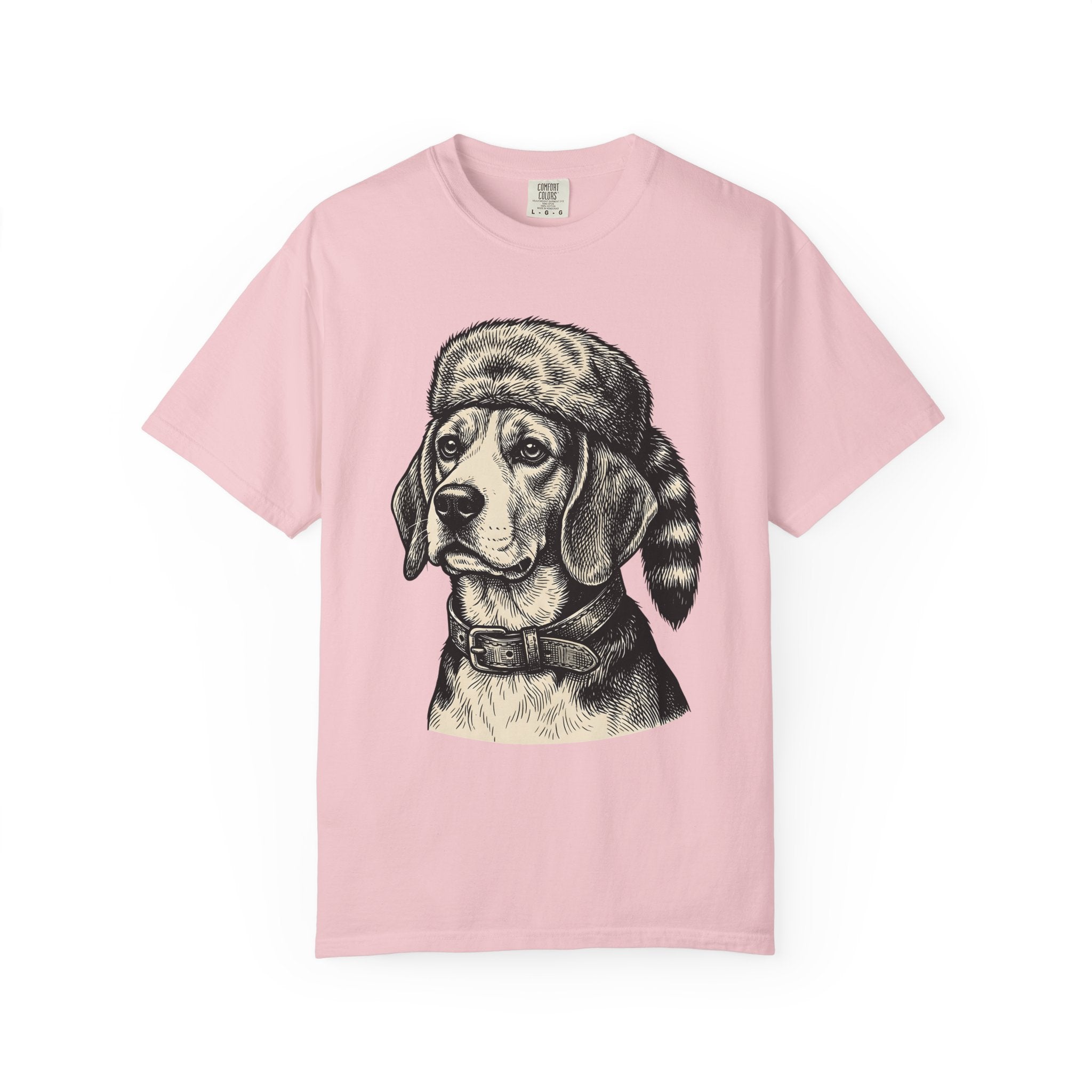 Beagle Pet Shirt Dog Wildlife Gift Women Line Art Tee Hound T-Shirt Dog Fan Illustration Graphic Cartoon Furry Cap Tshirt