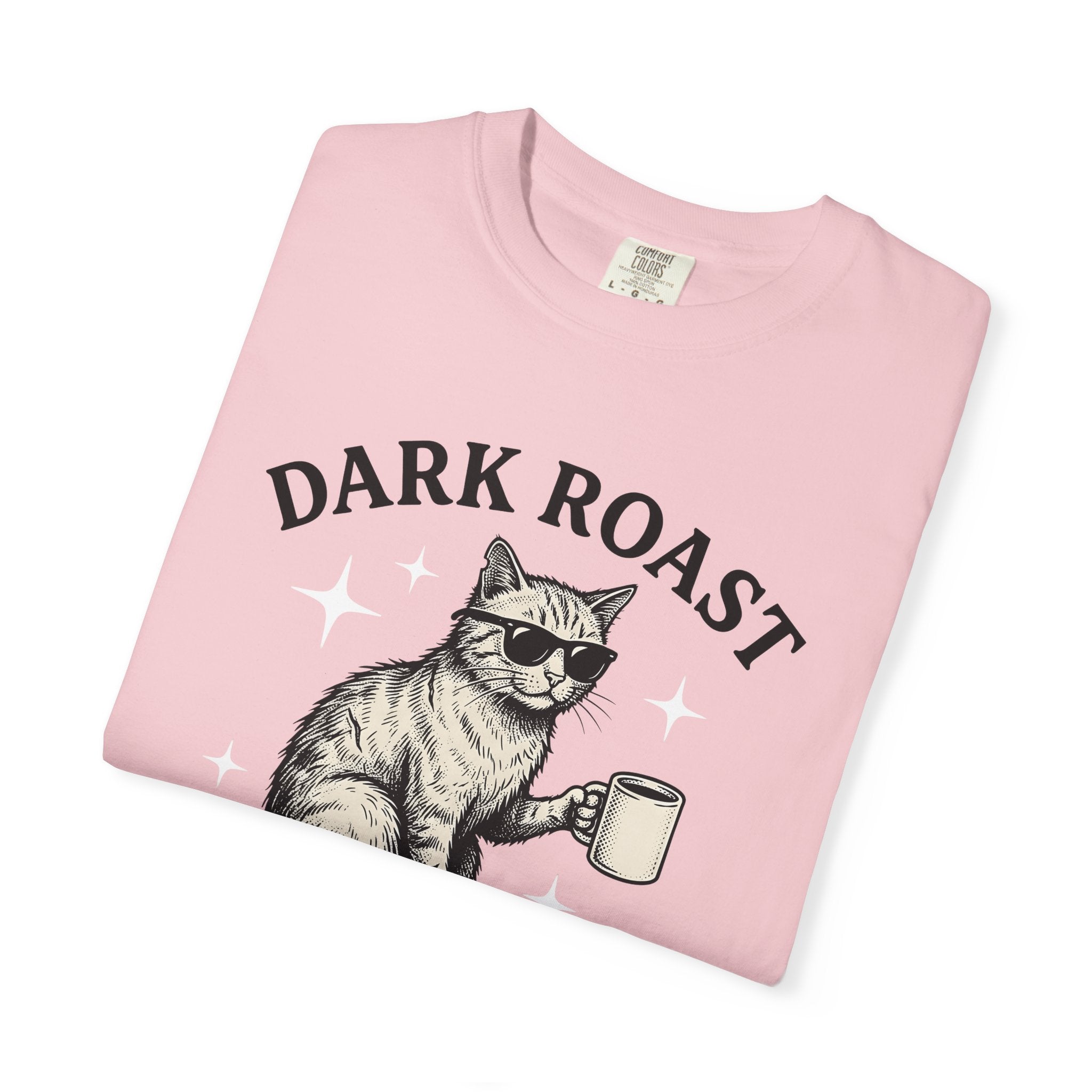 Cat Coffee Cup Shirt Coffee Feline Gift Women Retro Tee Mug T-Shirt Coffee Fan Coffee Cup Tshirt Kitty Graphic Sketch Shades Tshirt