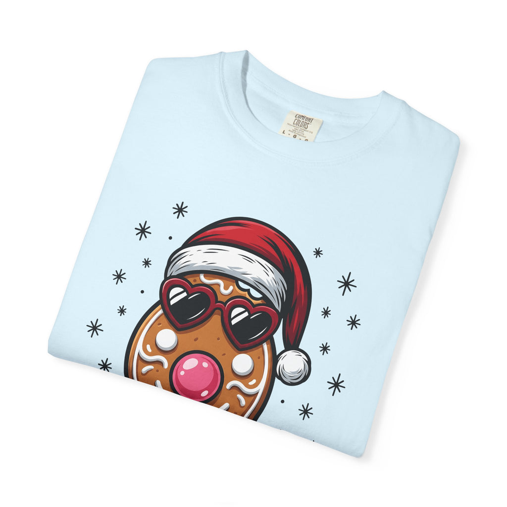 Gingerbread Snack Shirt Christmas Dessert Gift Women Caricature Tee Gingerbread Man T-Shirt Christmas Fan Cartoon Tshirt Sweet Treat Graphic