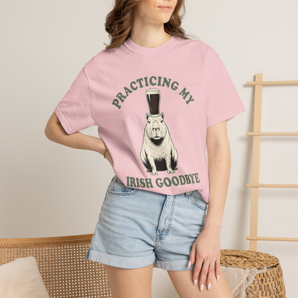 Capybara Ale Shirt St Patricks Day Pet Gift Women Retro Tee Rodent T-Shirt St Patricks Fan Vintage Tshirt Animal Graphic Sketch Beer Mug