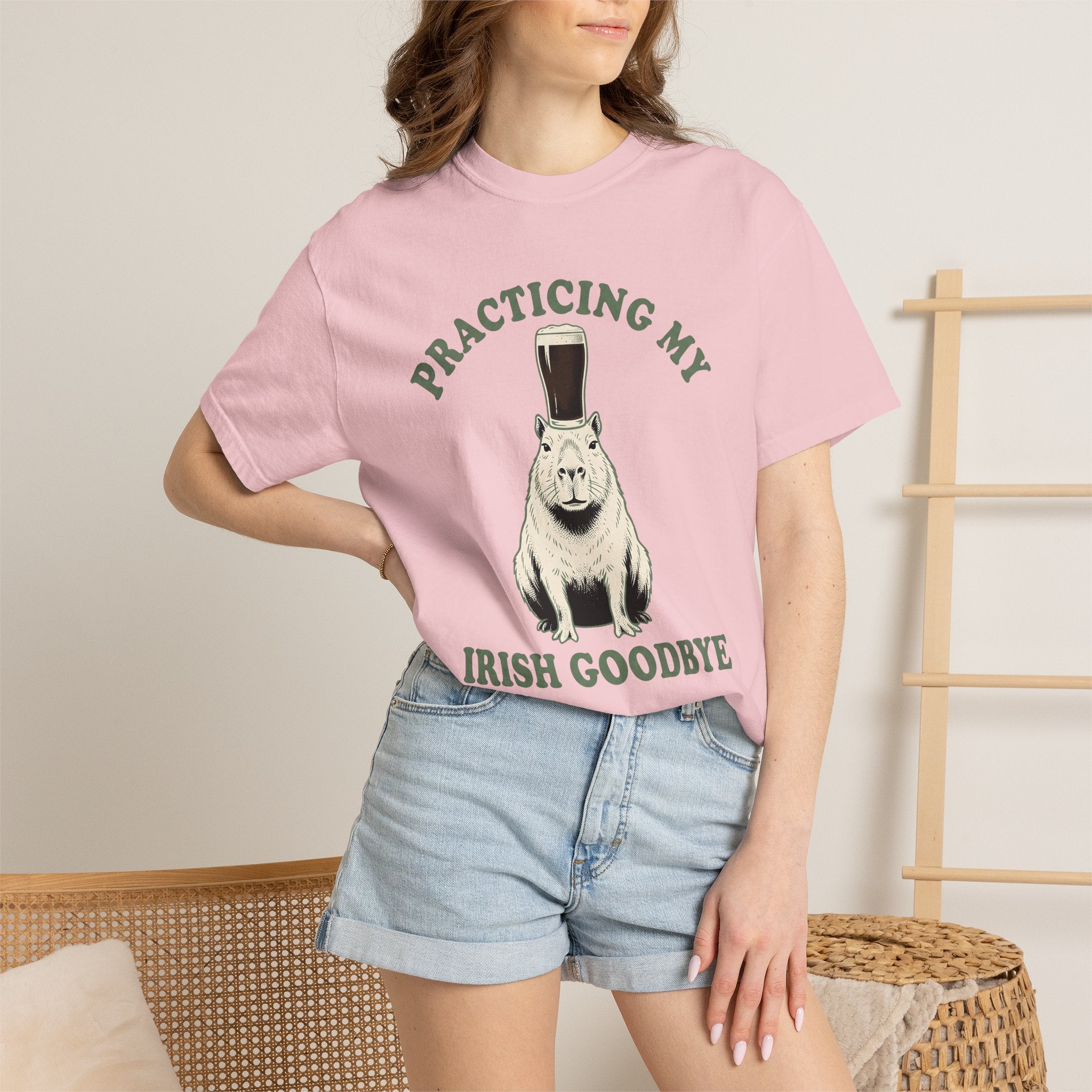 Capybara Ale Shirt St Patricks Day Pet Gift Women Retro Tee Rodent T-Shirt St Patricks Fan Vintage Tshirt Animal Graphic Sketch Beer Mug