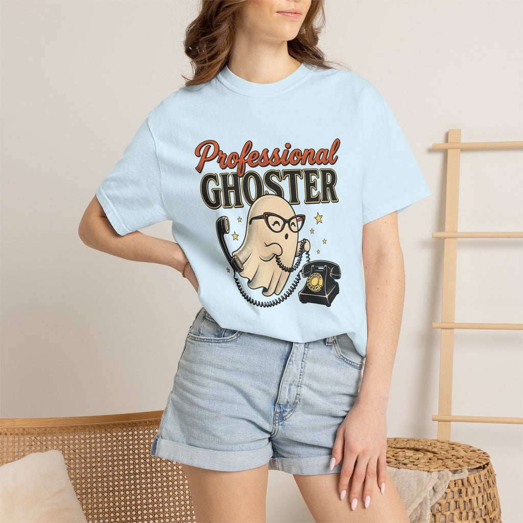 Specter Drawing Shirt Halloween Fun Gift Women Grunge Tee Sketch T-Shirt Horror Fan Distressed Tshirt Amusement Graphic Classic Vintage