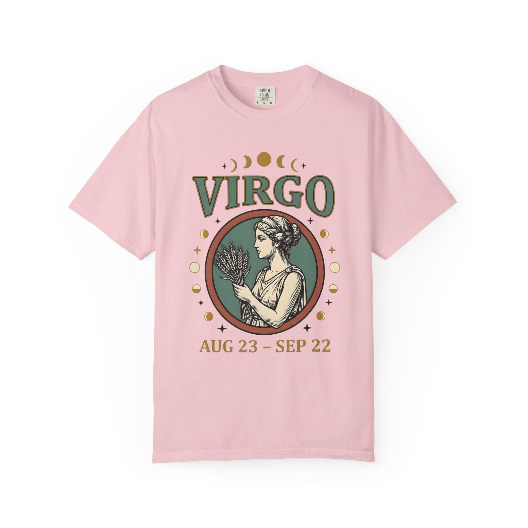 Astrology Goddess Shirt Boho Chic Mysticism Gift Women Sketch Tee Goddess T-Shirt Bohemian Enthusiast Drawing Illustration Spiritual Graphic