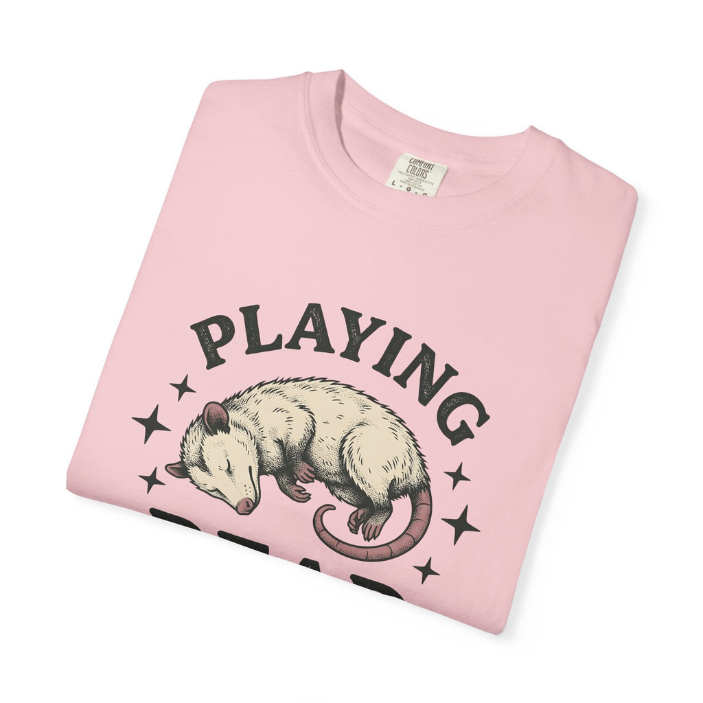 Possum Art Shirt Animal Fun Gift Women Sketch Tee Opossum T-Shirt Animal Fan Drawing Graphic Doodle Stars Design Tshirt