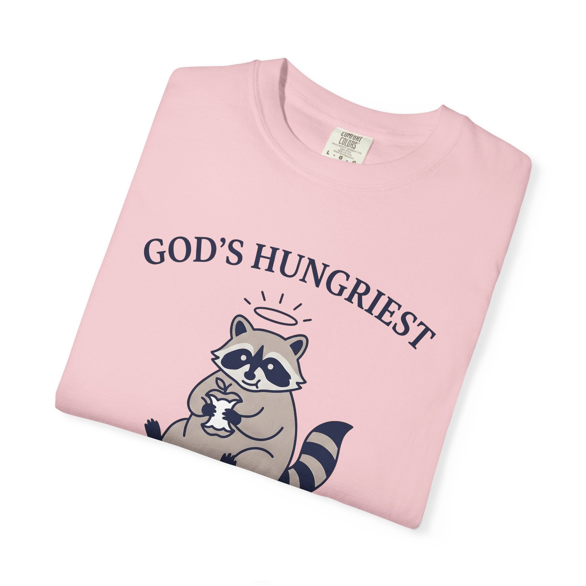 Raccoon Graphic Shirt Funny Animal Gift Women Cartoon Tee Trash Panda T-Shirt Humor Fan Cute Tshirt Wildlife Graphic Minimalist Halo Tshirt
