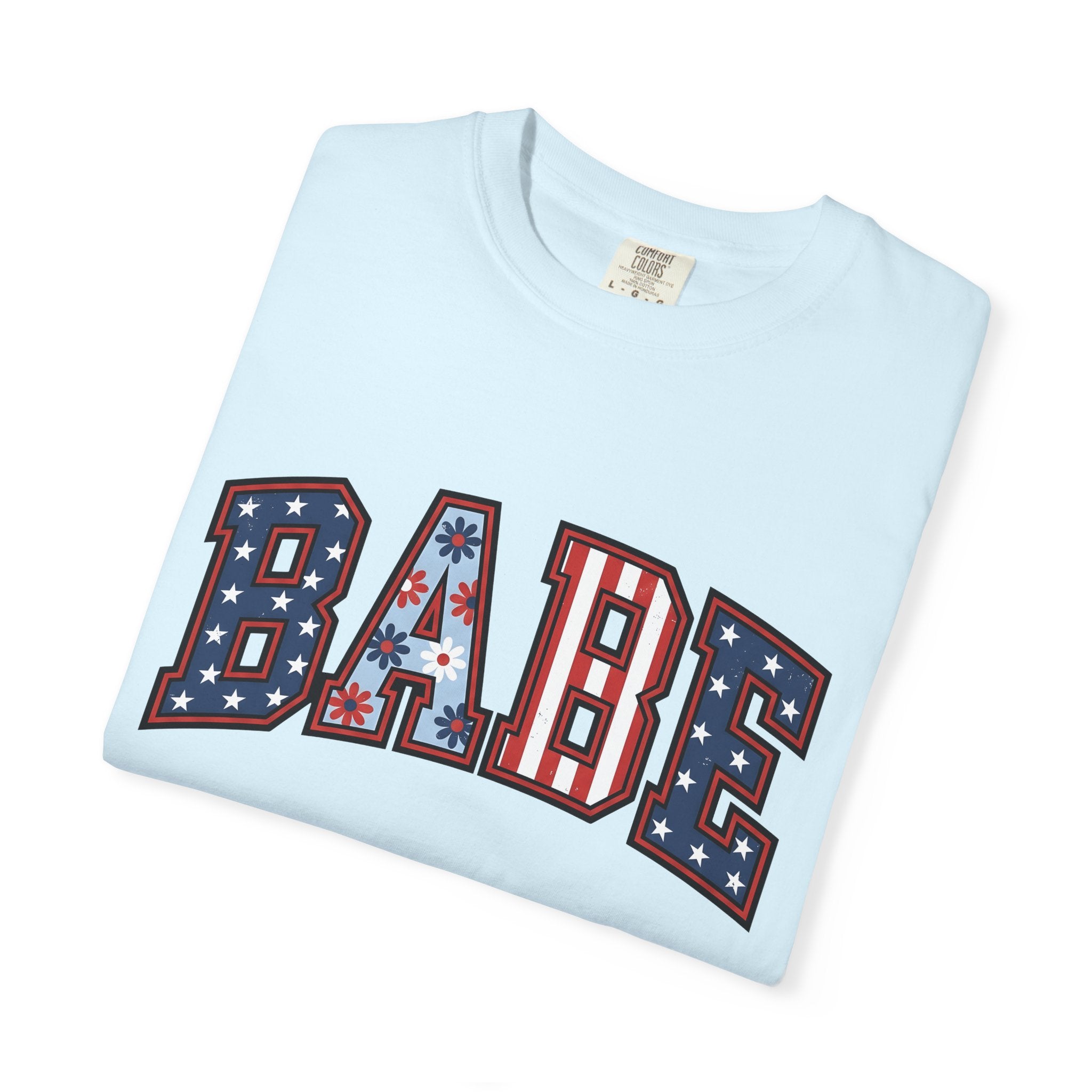 Patriotic Varsity Lettering Shirt 4th Of July Beach Gift Women Bold Tee Letterman T-Shirt Independence Fan Typography Tshirt Coastal Graphic