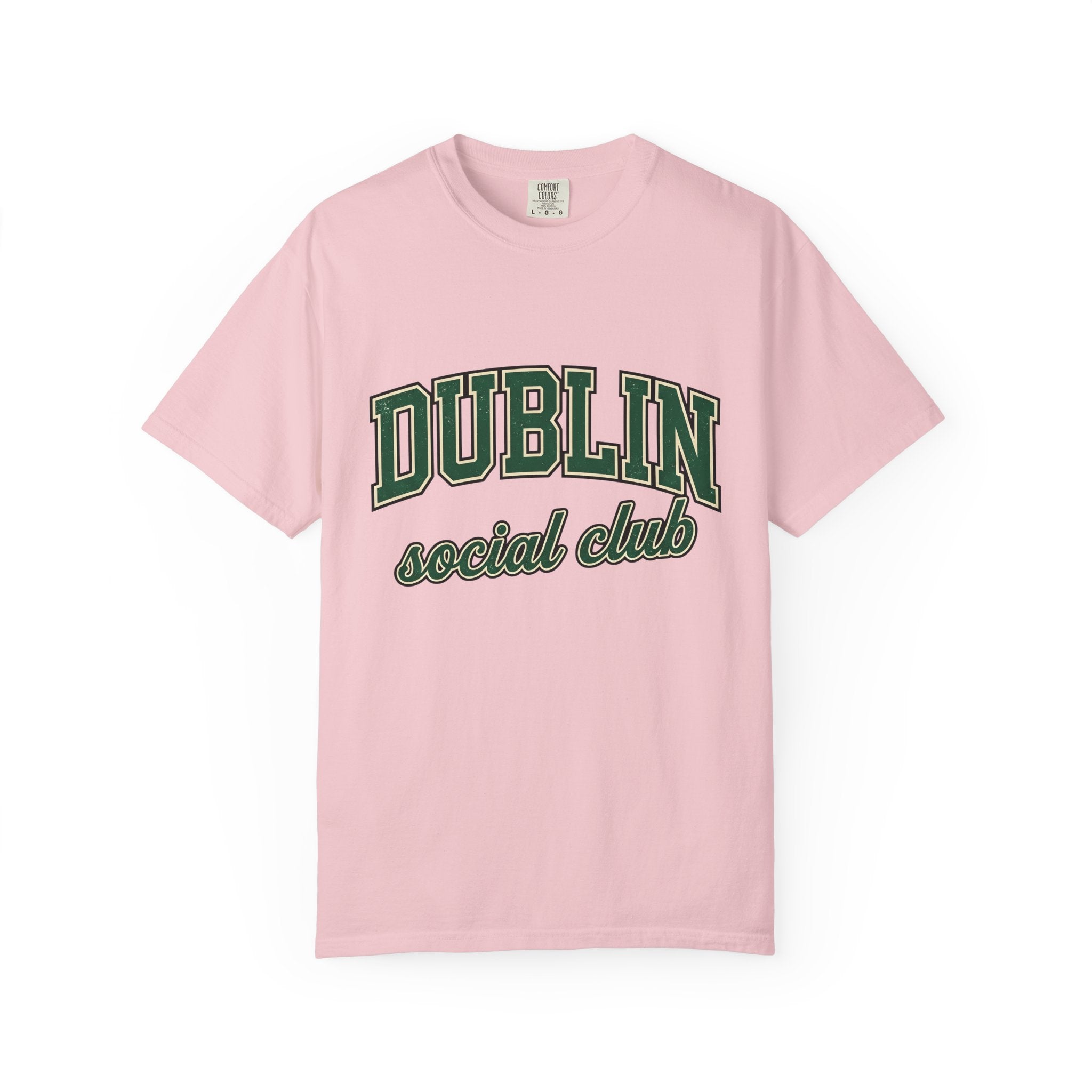 Campus Varsity Font Shirt St Patrick's Day Celtic Gift Women Nostalgic Tee Lettering T-Shirt Shamrock Fan Vintage Tshirt Celtic Design