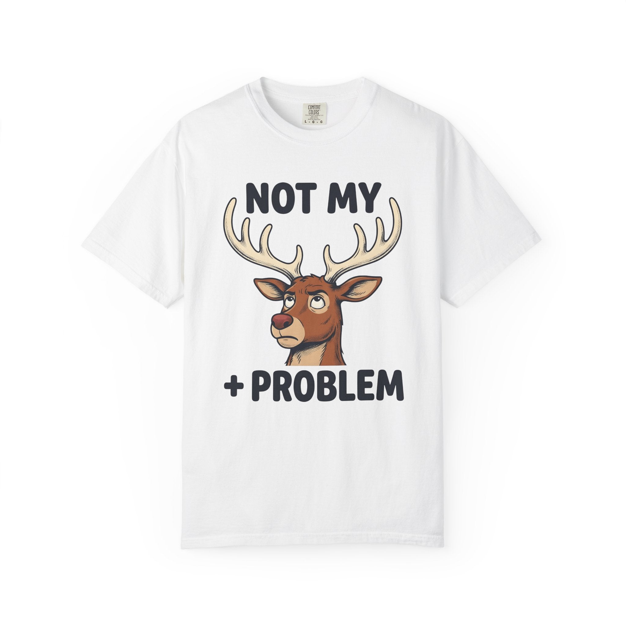 Stag Art Shirt Christmas Nature Gift Women Animated Tee Deer T-Shirt Xmas Fan Cartoon Tshirt Wilderness Graphic Old School Rack Tshirt