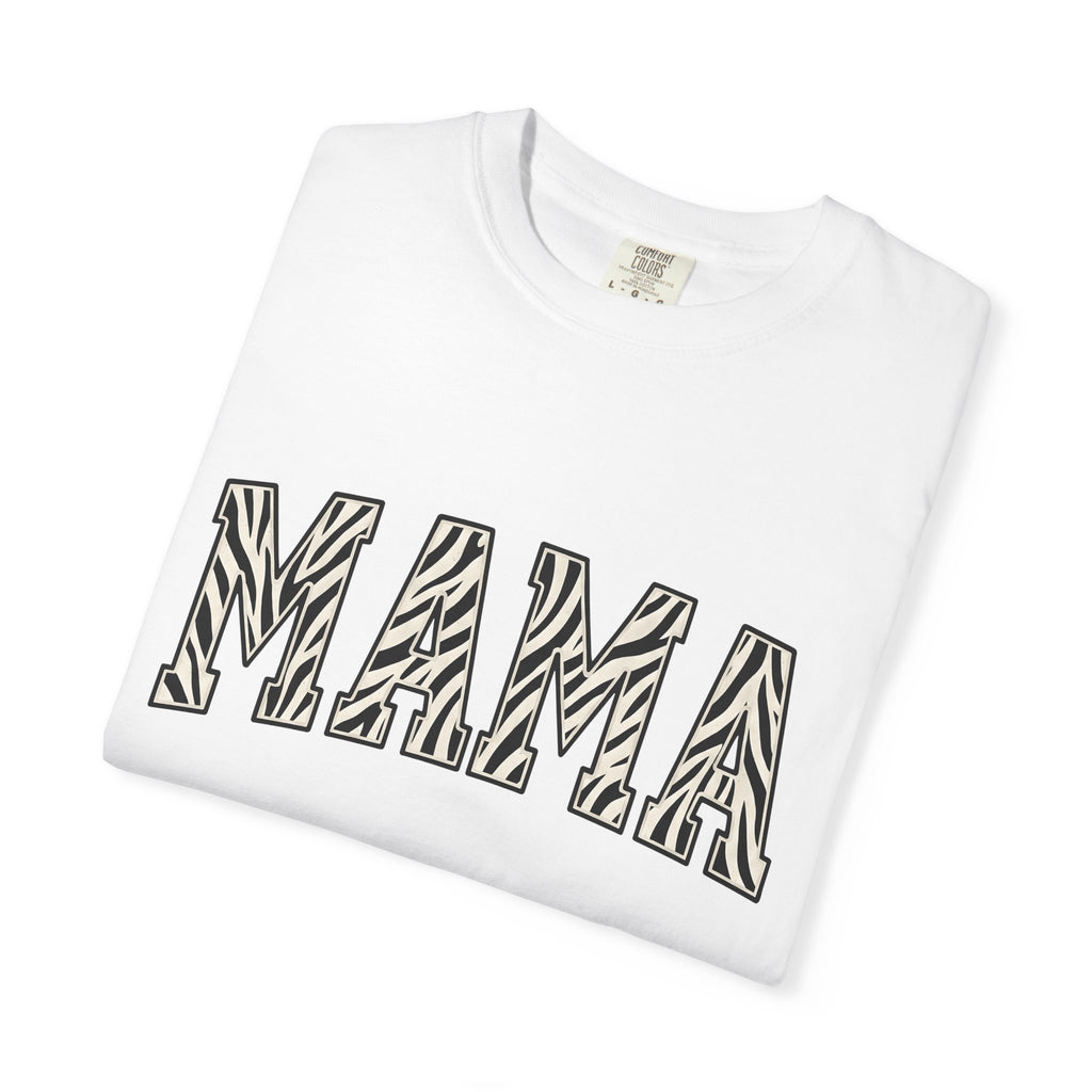 Striped Animal Text Shirt Moms Creatures Gift Women Thick Tee Animal Print T-Shirt Motherhood Fan Vintage Tshirt Wildlife Graphic Old School