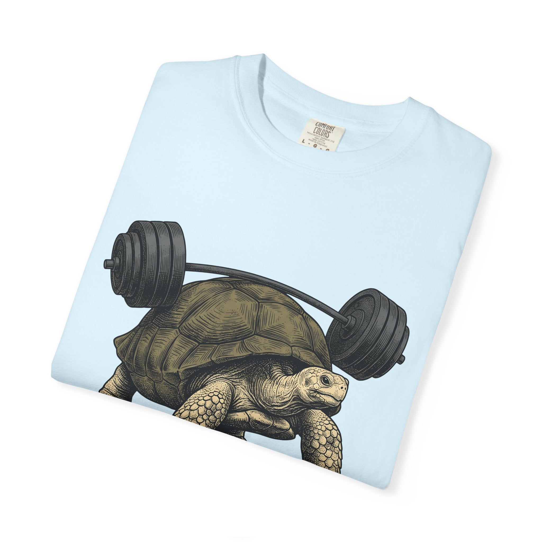 Tortoise Barbell Shirt Animals Fitness Gift Women Vintage Tee Dumbbell T-Shirt Pet Enthusiast Retro Tshirt Fitness Graphic Hand Drawn
