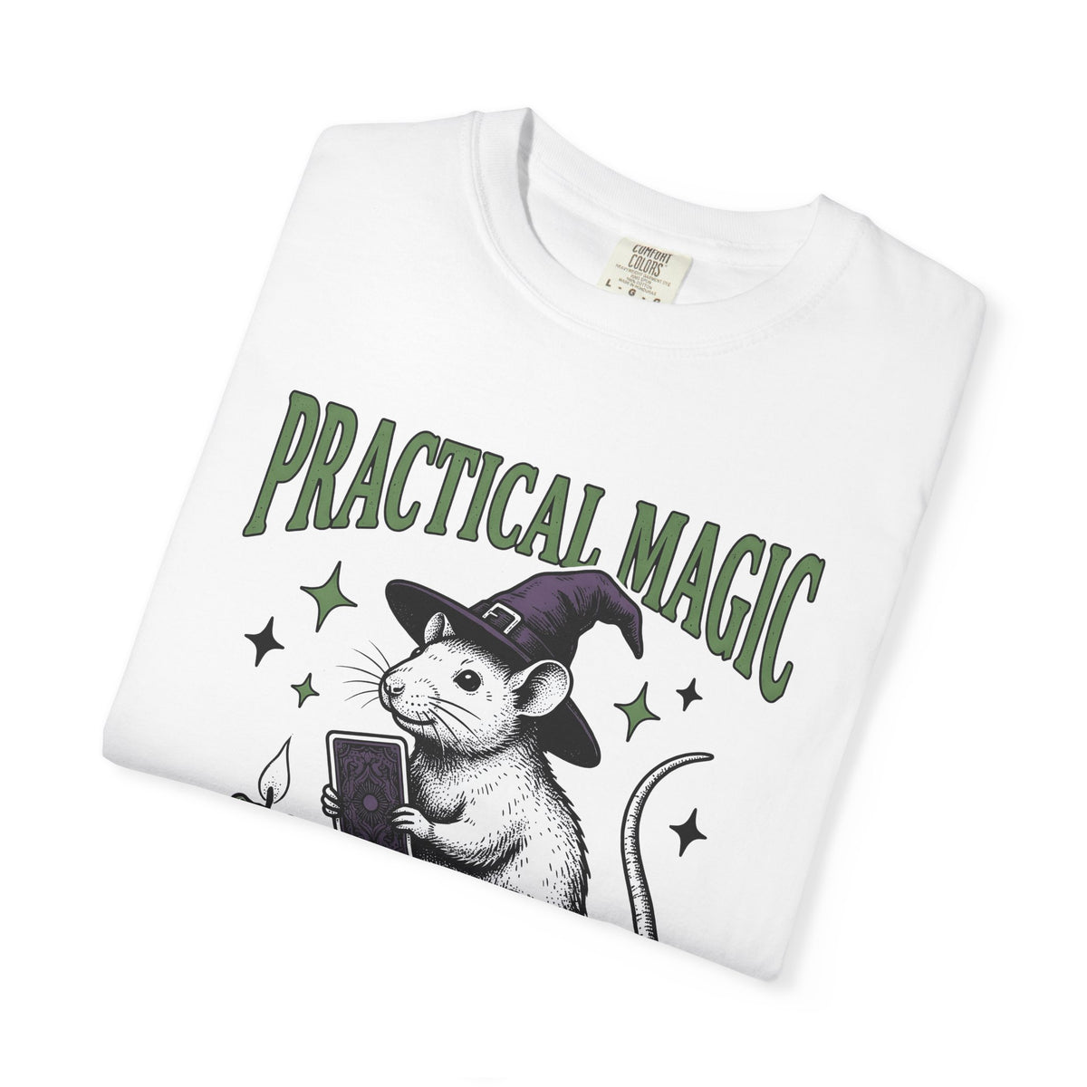 Sorcerer Mouse Shirt Halloween Magic Unisex Gift Old School Tee Wizard T-Shirt