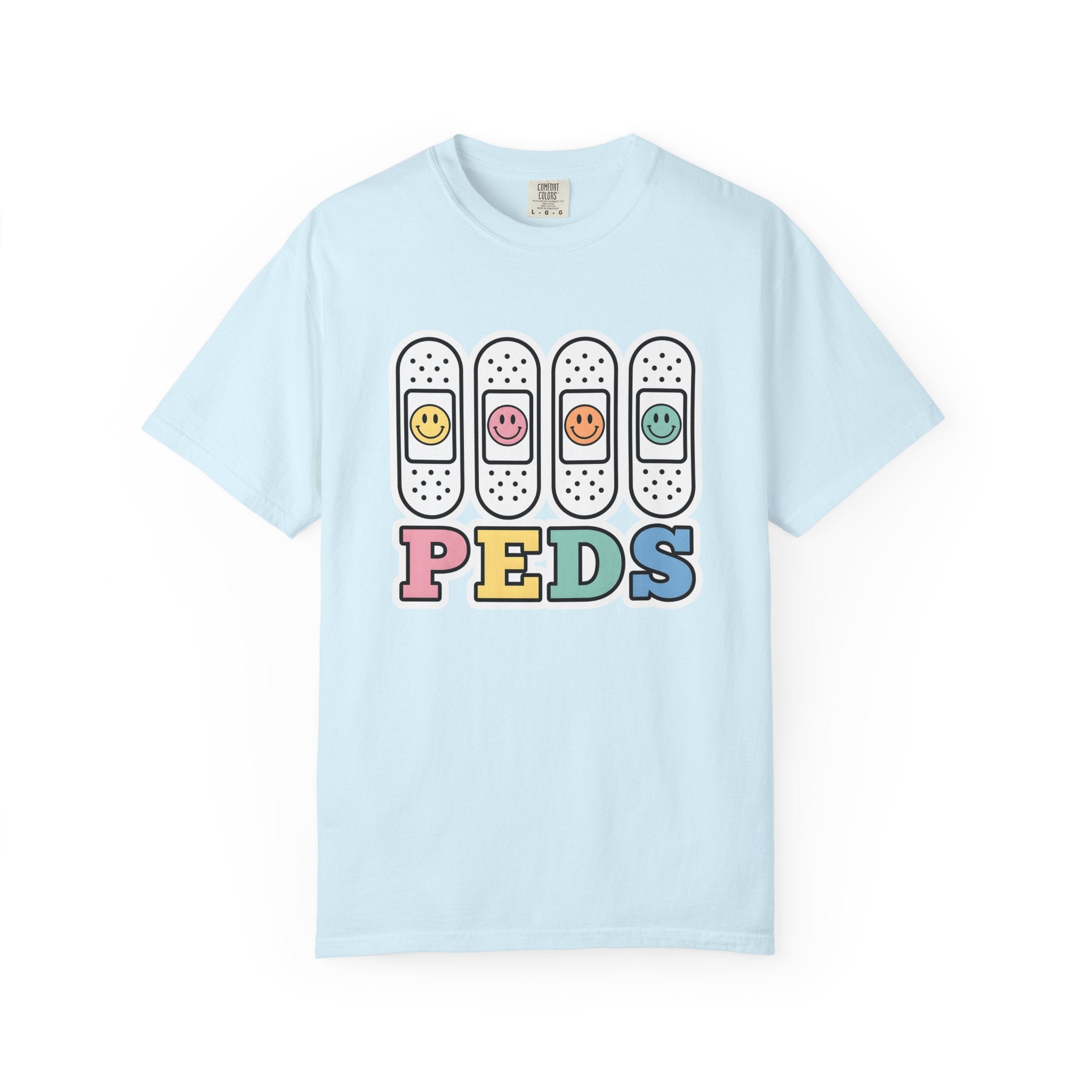 Bandage Happy Faces Shirt Nurses Children Gift Women Cartoon Tee Bandages T-Shirt Nurse Enthusiast Comic Tshirt Kids Graphic Sketch Light