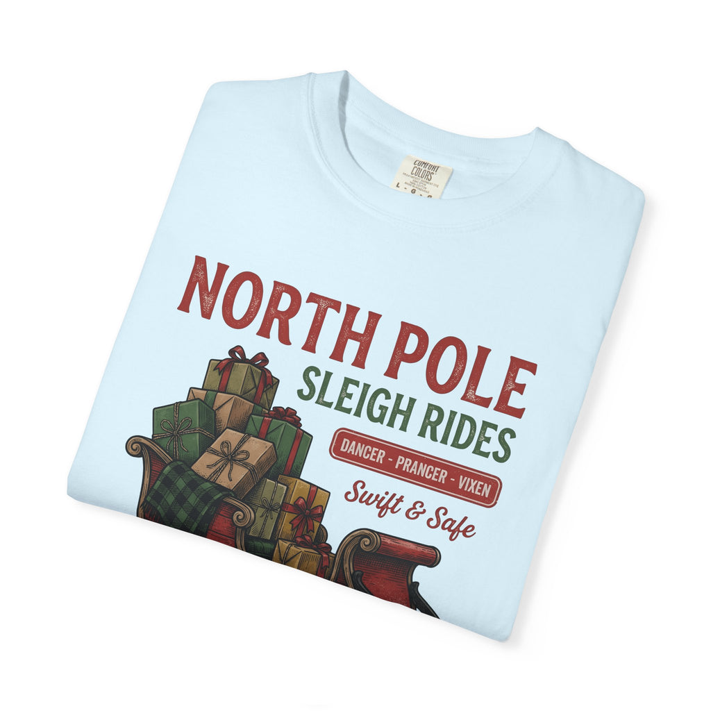 Gift Sleigh Shirt Christmas Festival Gift Women Hand Drawn Tee Sleigh Bell T-Shirt Xmas Fan Holiday Graphic Tshirt Line Art Packages Tshirt
