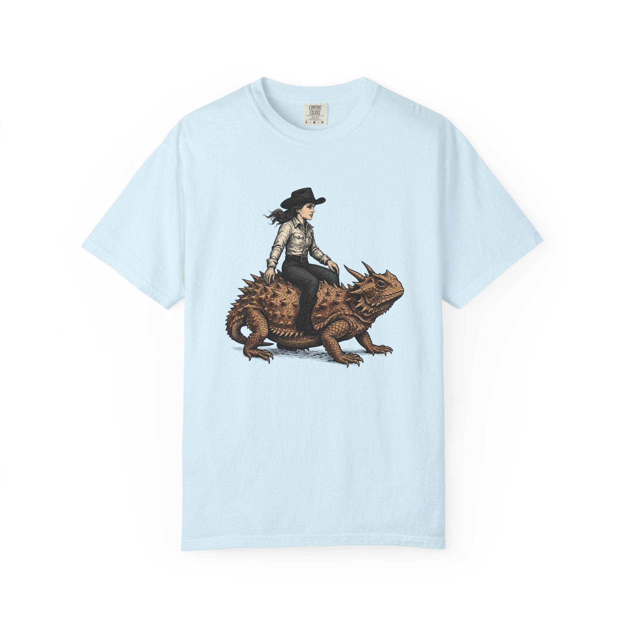 Cowgirl On Reptile Shirt Cowgirl Cowboy Gift Women Traditional Tattoo Tee Rodeo T-Shirt Cowgirl Fan Sailor Tshirt Cowboy Graphic Retro