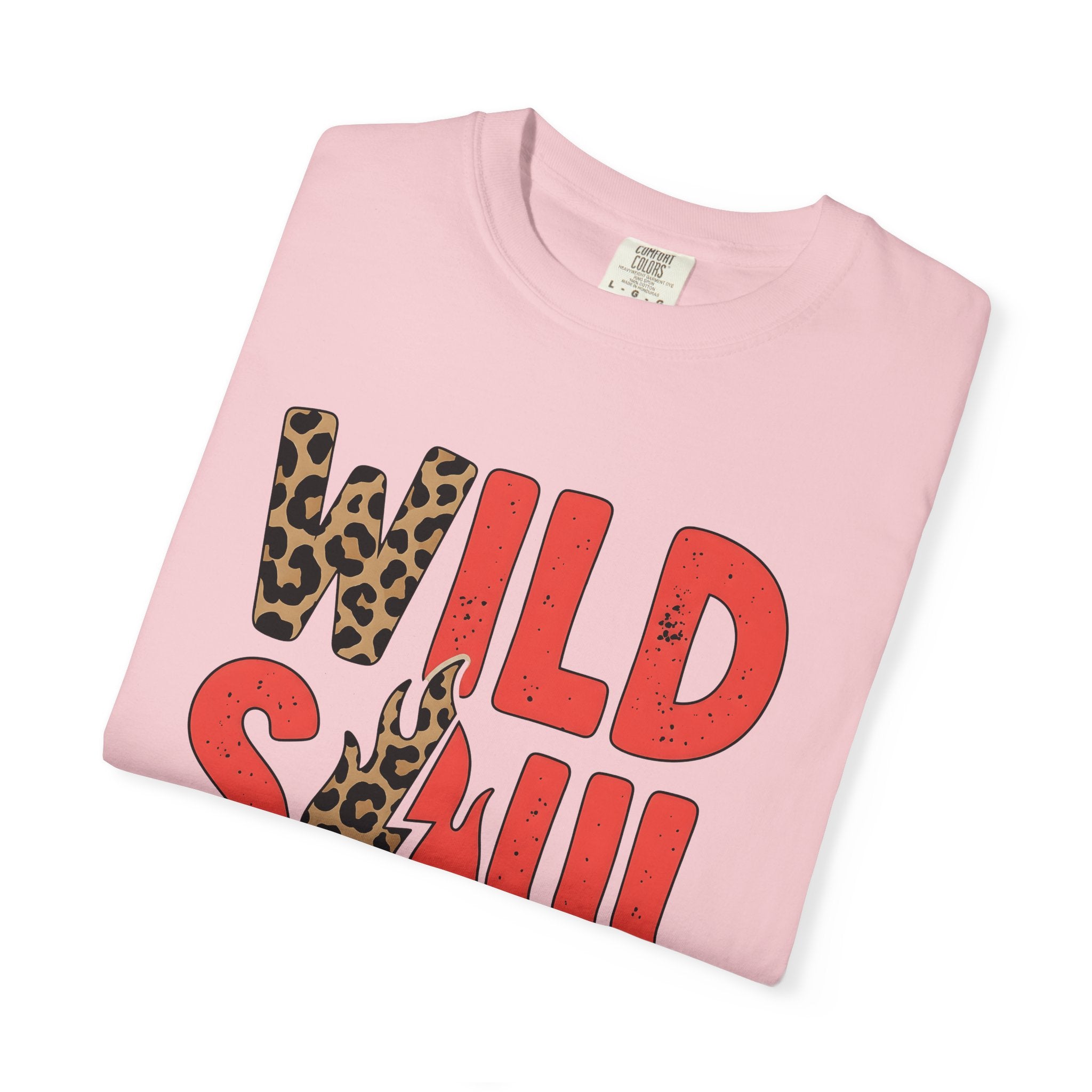 Cheetah Pattern Lettering Shirt St. Valentine's Day Skin Gift Women Strong Tee Leopard Print T-Shirt Valentine Fan Bold Tshirt Body Graphic
