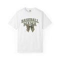 Camo Hair Bow Shirt Baseball Mom Competition Gift Women Thick Tee Hair Bow Clip T-Shirt Softball Fan Bold Typography Tshirt Tournament