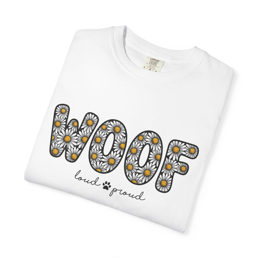 Daisy Bloom Text Shirt Dog Garden Gift Women Hippie Tee Flower T-Shirt Dog Fan Boho Tshirt Yard Graphic Vintage Animal Track Tshirt