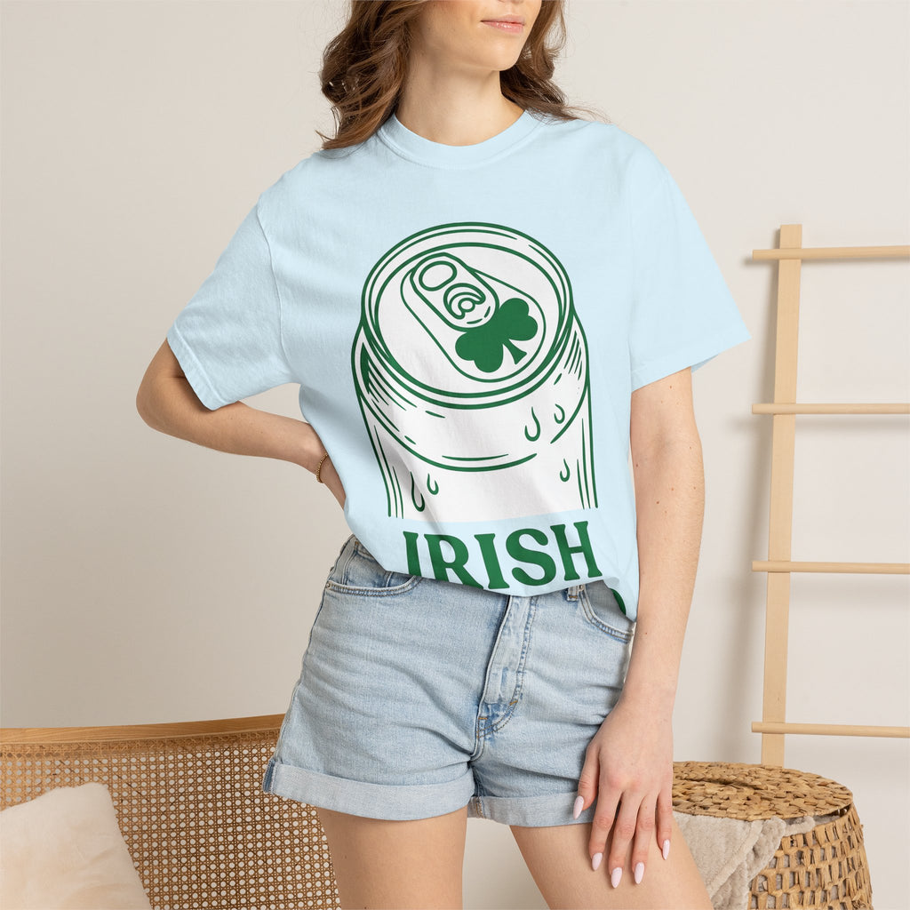 Beer Can Shirt St Patrick's Day Lager Gift Women Sketch Tee Can T-Shirt Patrick's Day Fan Illustrated Tshirt Pilsner Graphic Hand Drawn