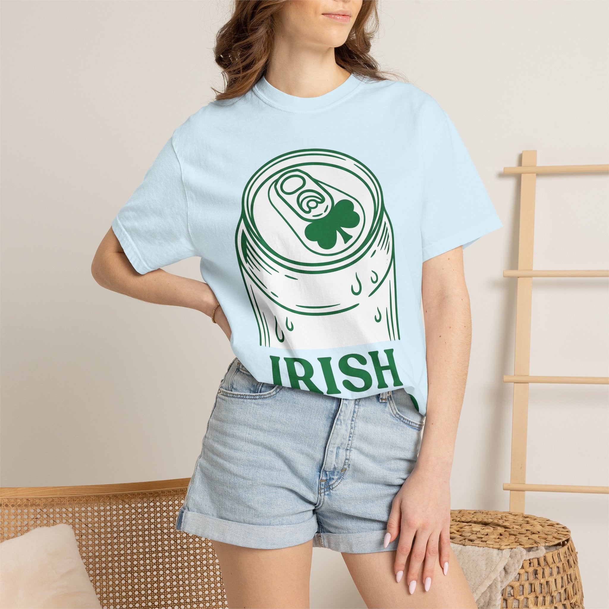 Beer Can Shirt St Patrick's Day Lager Gift Women Sketch Tee Can T-Shirt Patrick's Day Fan Illustrated Tshirt Pilsner Graphic Hand Drawn