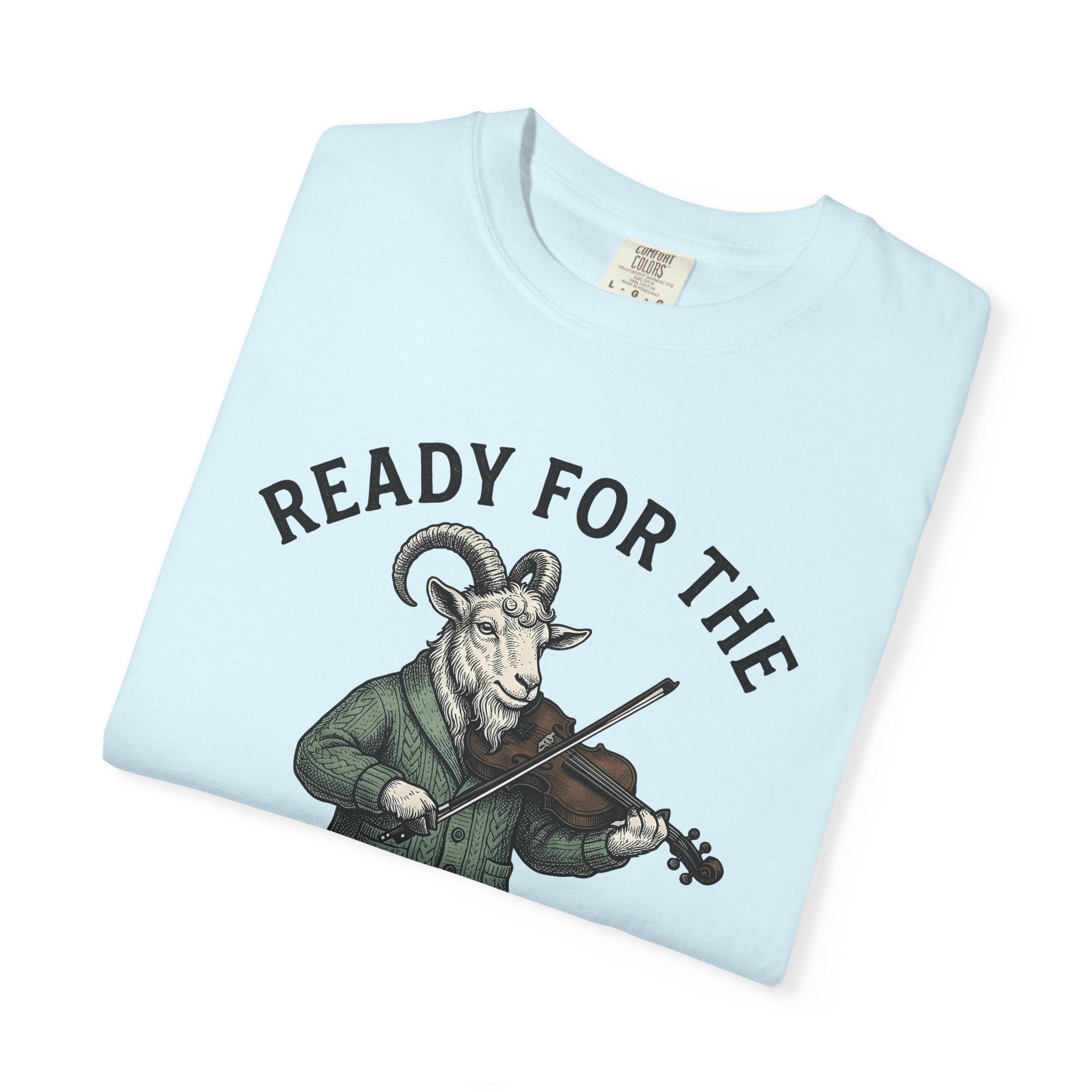 Goat Shirt St Patrick's Day Wildlife Gift Women Retro Tee Kid T-Shirt Shamrock Fan Vintage Tshirt Animal Graphic Sketch Fiddle Tshirt