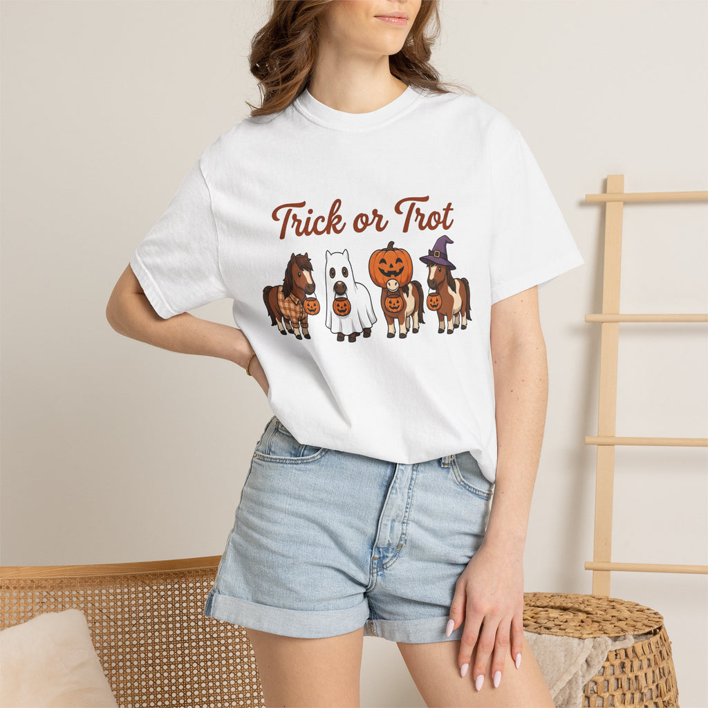 Horse Gear Shirt Halloween Critters Gift Women Lovable Tee Equestrian T-Shirt Halloween Fan Cute Tshirt Creature Graphic Graphic Pumpkin