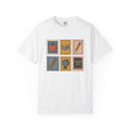 Teacher Icons Shirt Teachers Education Gift Women Doodle Tee Educator T-Shirt Teacher Enthusiast Illustration Design Learning Graphic Retro