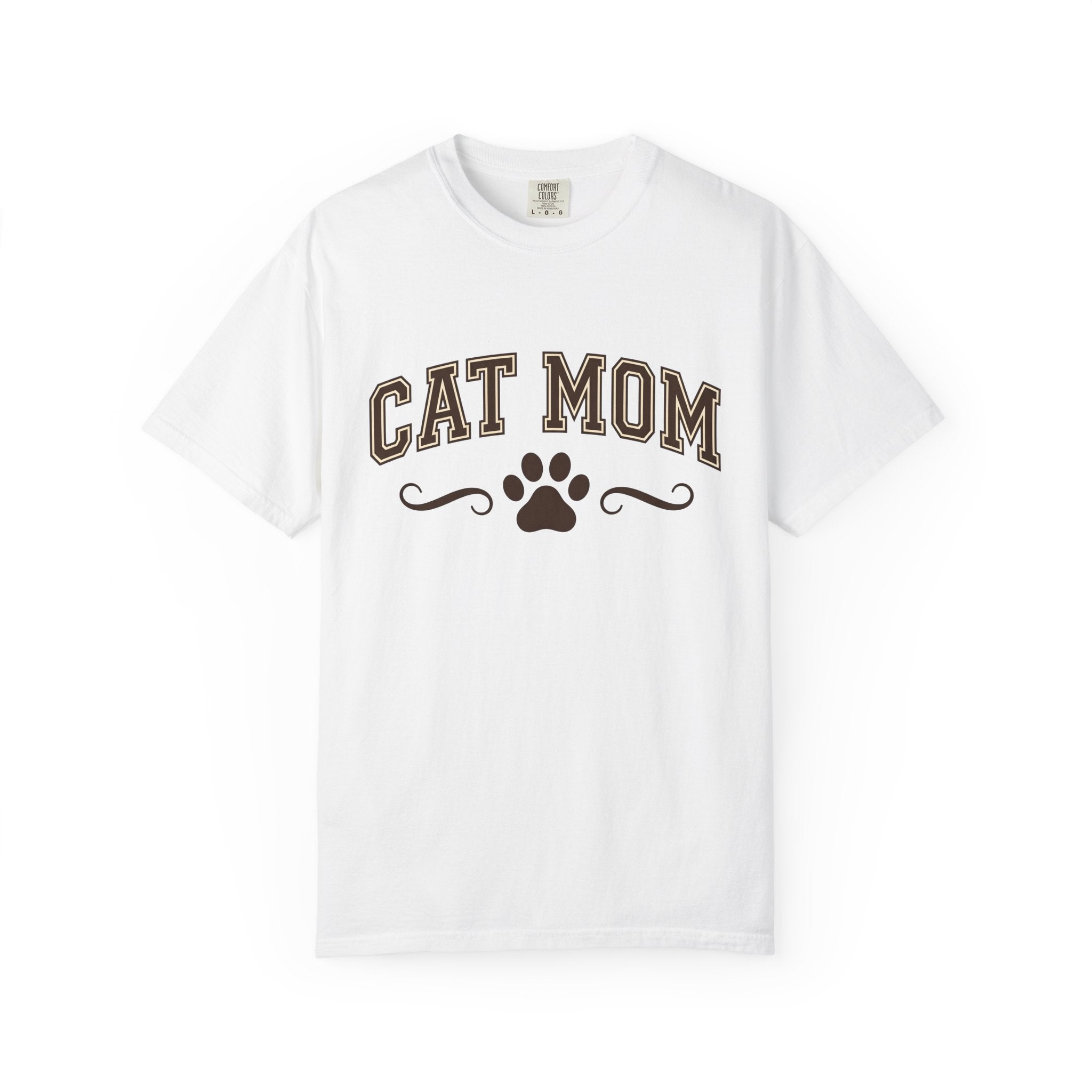 Cat Paw Shirt Cat Mom Pet Gift Women Bold Tee Paws T-Shirt Cat Lady Fan Fierce Tshirt Animal Graphic Vintage Swirl Tshirt
