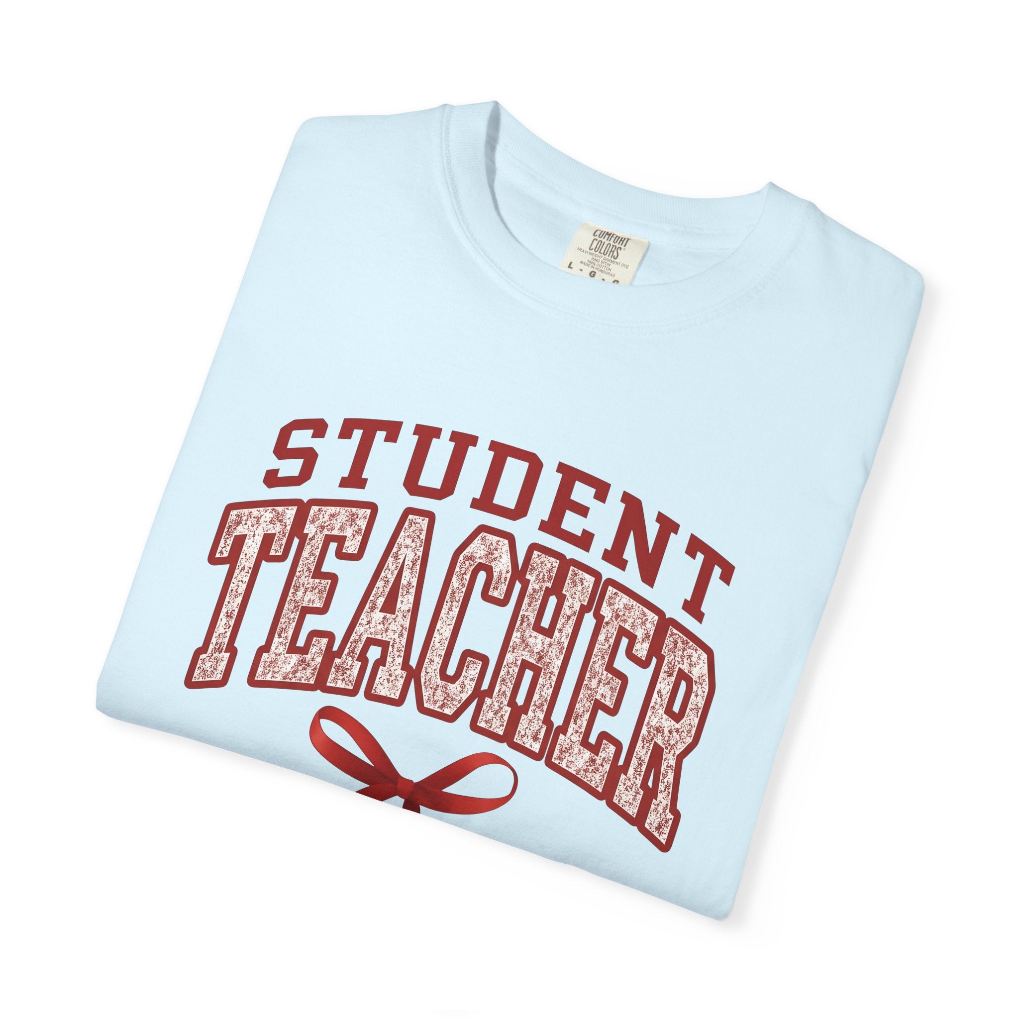 Bold Varsity Text Shirt Teacher School Gift Women Glitter Tee Lettering T-Shirt Educator Enthusiast Sparkle Tshirt Classroom Graphic Retro