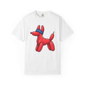 Balloon Pet Shirt Dog Patriotic Gift Women Graphic Tee Balloon Animal T-Shirt Dog Fan Retro Tshirt Star Graphic Mid Century Neckerchief