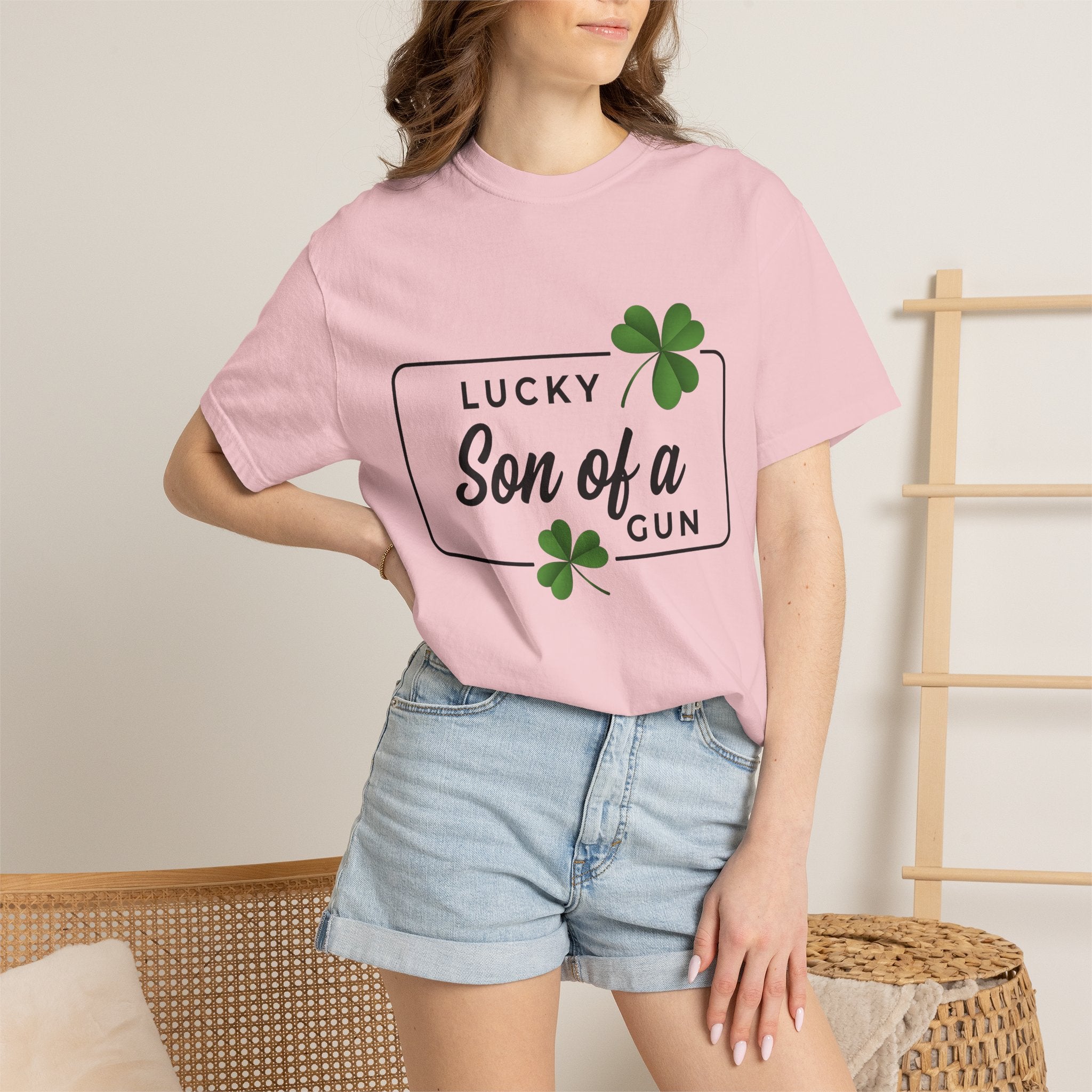 Clover Art Shirt St Patrick's Day Fun Gift Women Trendy Tee Shamrock T-Shirt St Patty's Fan Modern Tshirt Amusing Graphic Sleek Lucky Clover