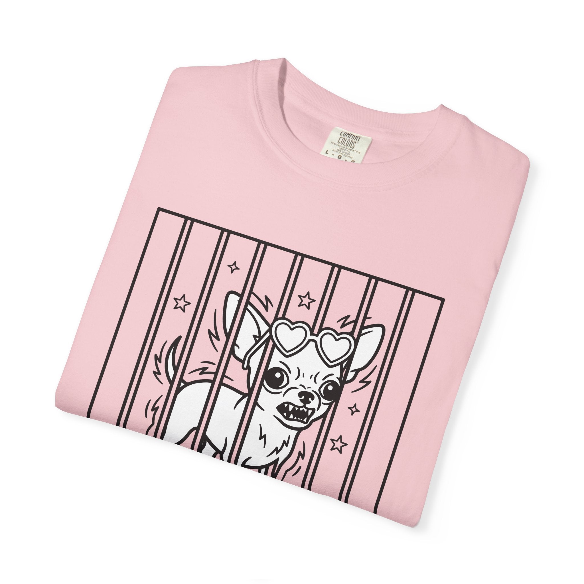 Chihuahua Dog Shirt Funny Pet Gift Women Cartoon Tee Puppy T-Shirt Humor Fan Comic Tshirt Animal Graphic Line Art Heart Sunglasses Tshirt