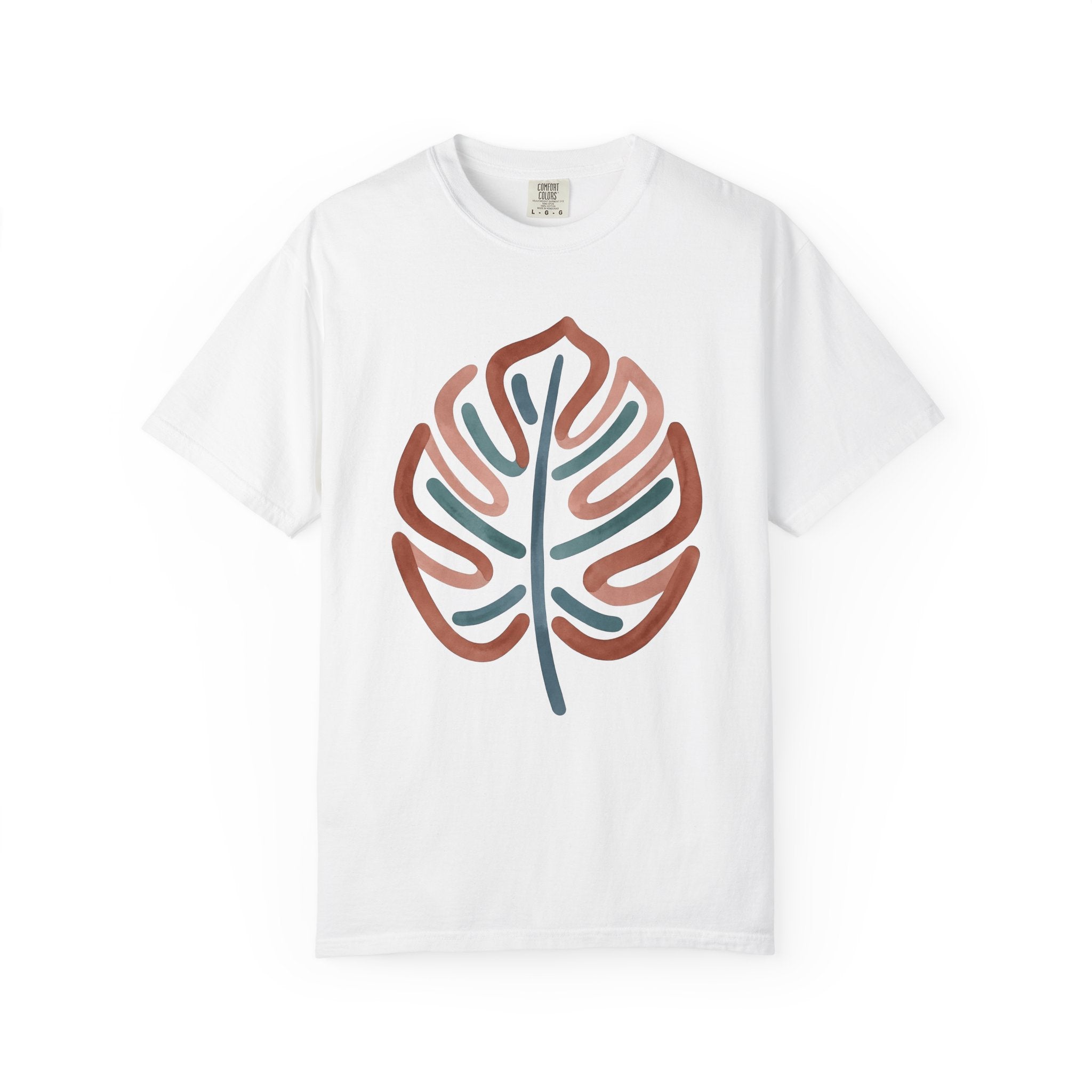 Monstera Leaf Shirt Boho Chic Botanical Gift Women Watercolor Tee Swiss Cheese Plant T-Shirt Bohemian Fan Watercolour Tshirt Floral Graphic