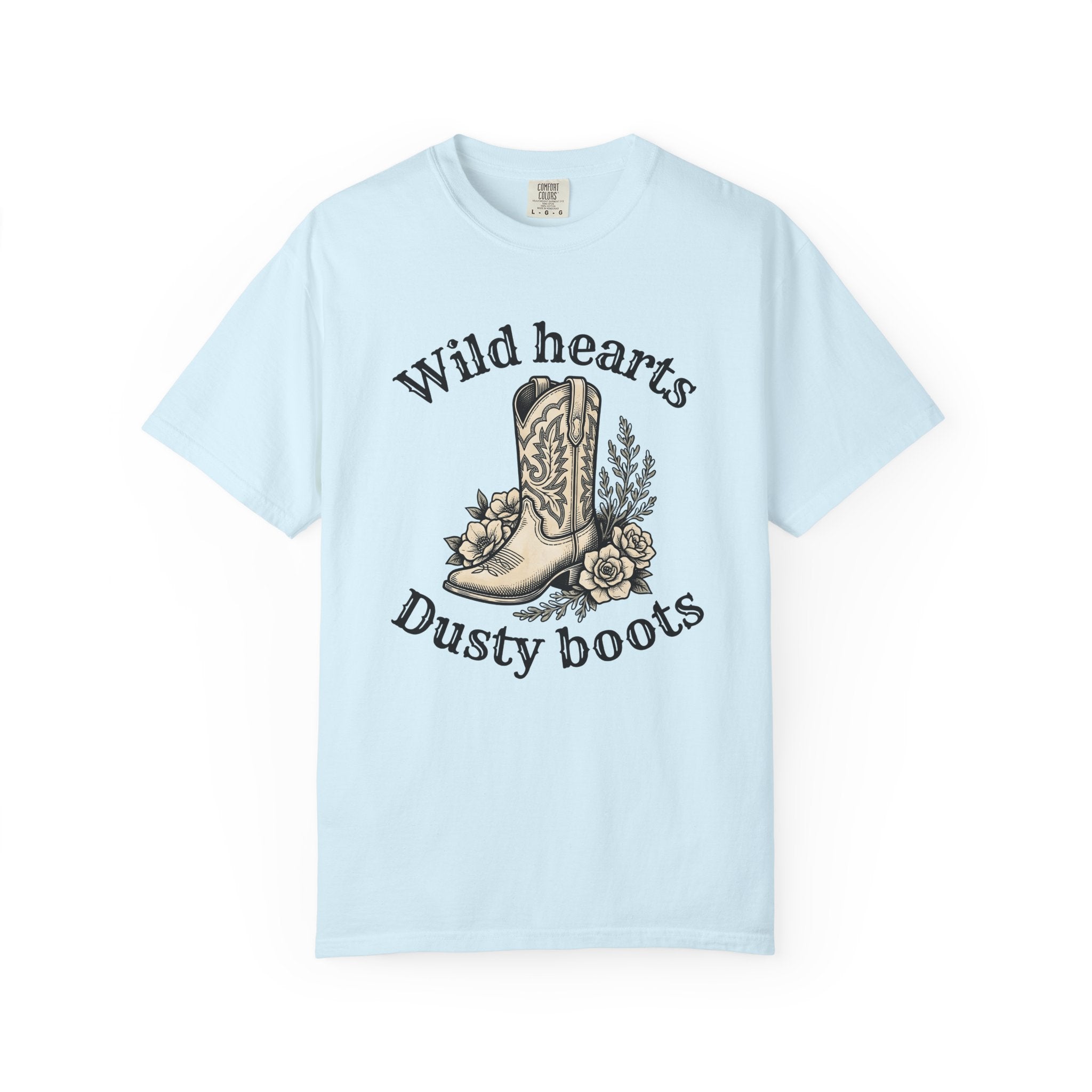Cowboy Boot Shirt Cowgirl Western Gift Women Vintage Tee Boot T-Shirt Rodeo Fan Cowboy Graphic Tshirt Retro Illustration Design Hand Drawn