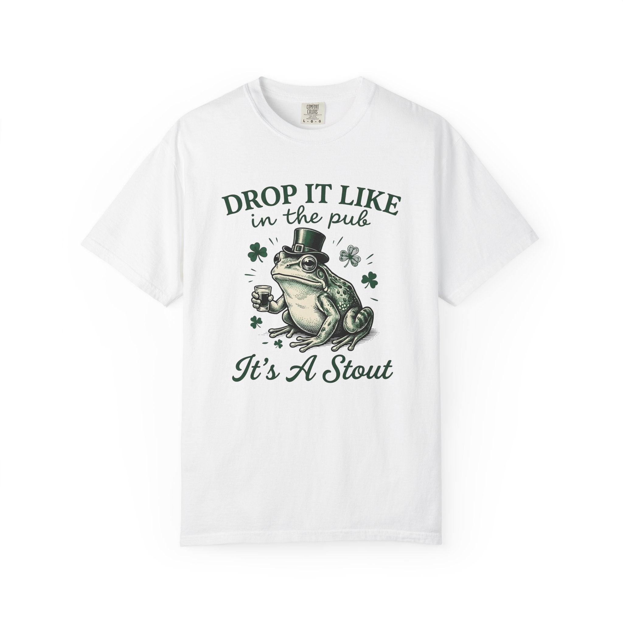 Frog Ale Shirt Funny Random Ireland Gift Women Retro Tee Beer T-Shirt Random Fan Vintage Tshirt Emerald Graphic Sketch Clover Tshirt